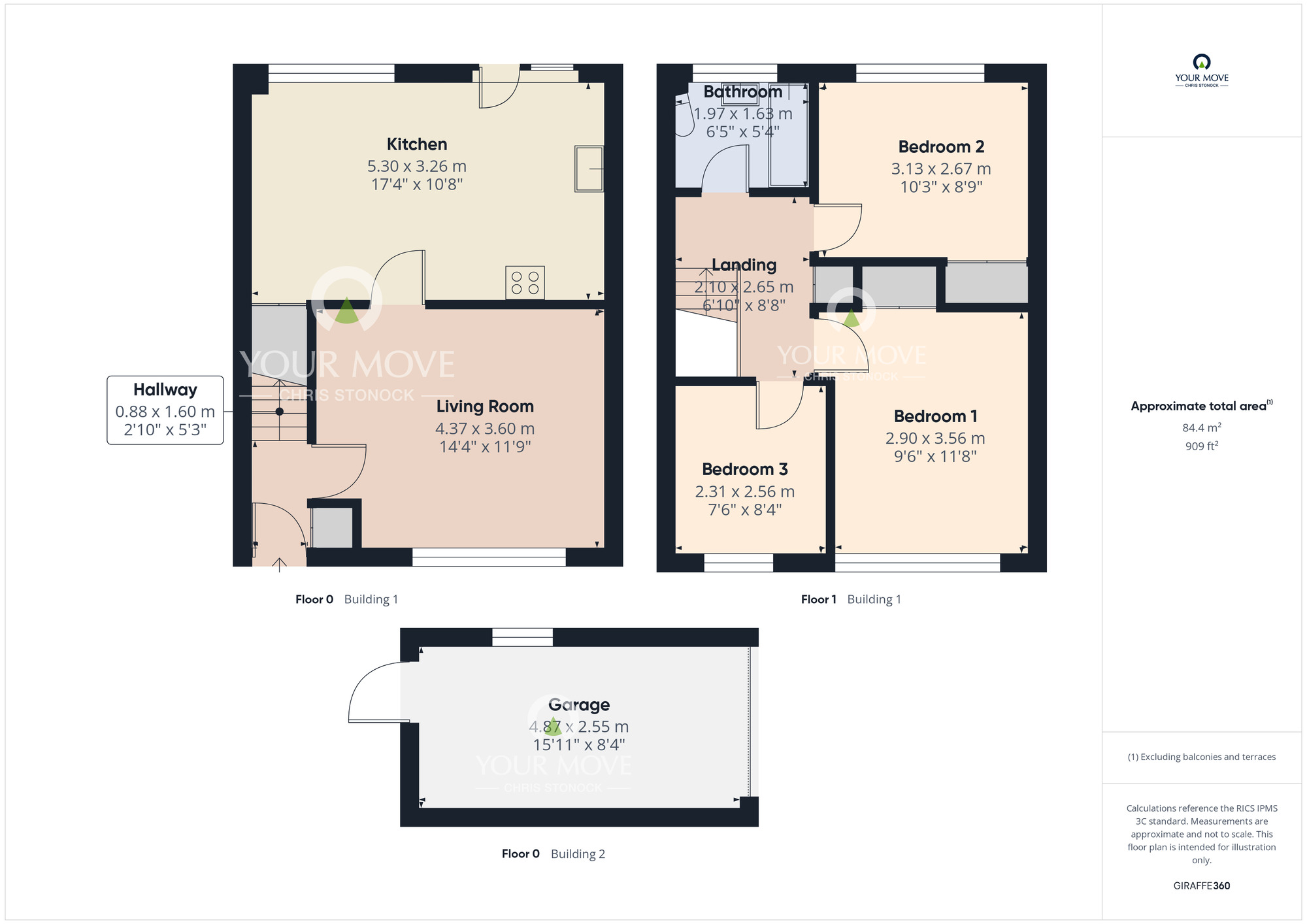 Floorplan of 3 bedroom Mid Terrace House for sale, Juniper Walk, Newcastle upon Tyne, Tyne and Wear, NE5