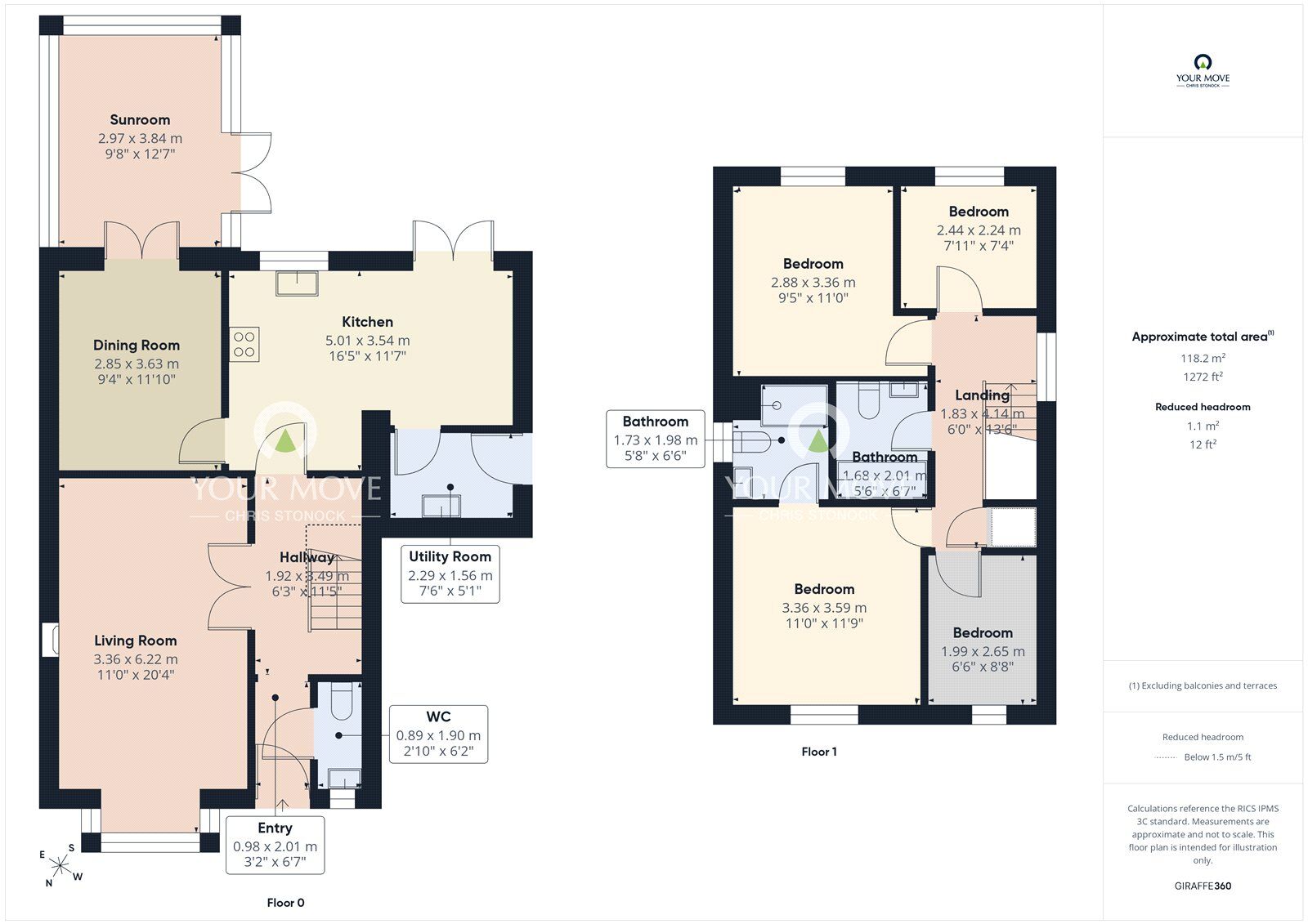 Floorplan of 4 bedroom Detached House for sale, Orchard Rise, Newcastle upon Tyne, Tyne and Wear, NE15