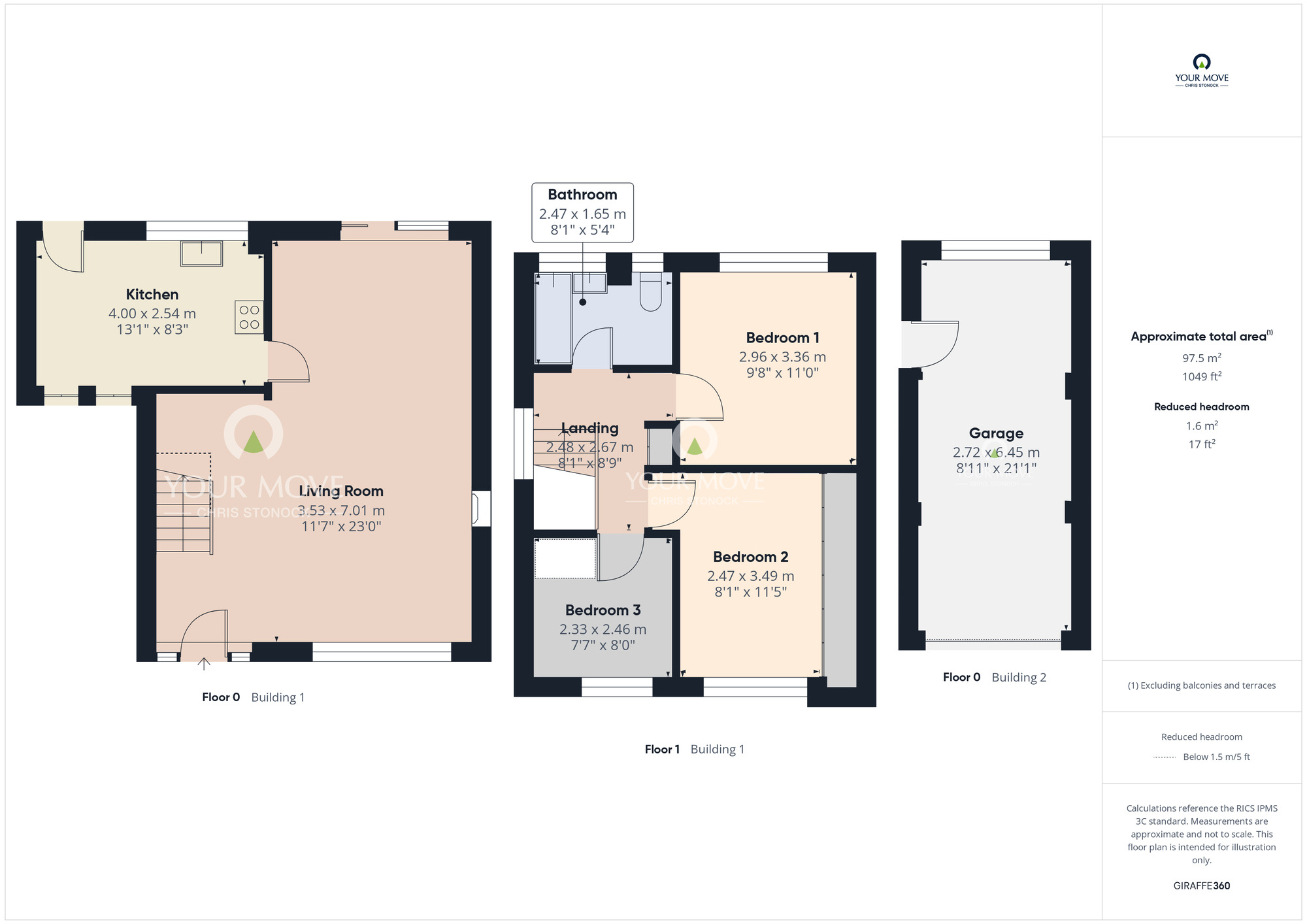Floorplan of 3 bedroom Detached House for sale, Oakenshaw, Newcastle upon Tyne, Tyne and Wear, NE15