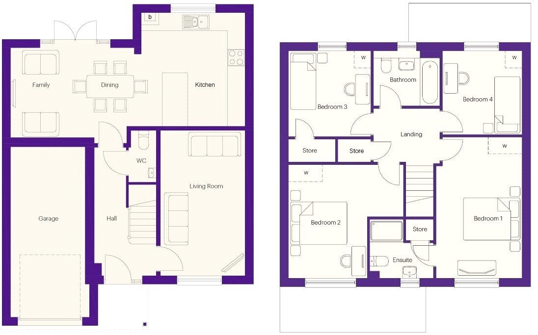 Floorplan of 4 bedroom Detached House for sale, Ruby Place, Newcastle upon Tyne, Tyne and Wear, NE5