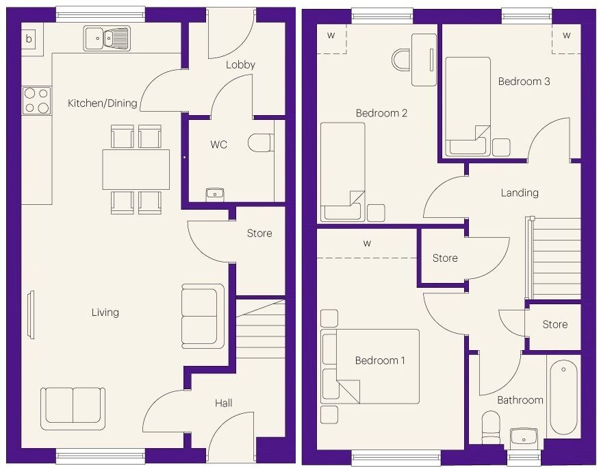 Floorplan of 3 bedroom Detached House for sale, Granville Drive, Chapel Park, Tyne and Wear, NE5