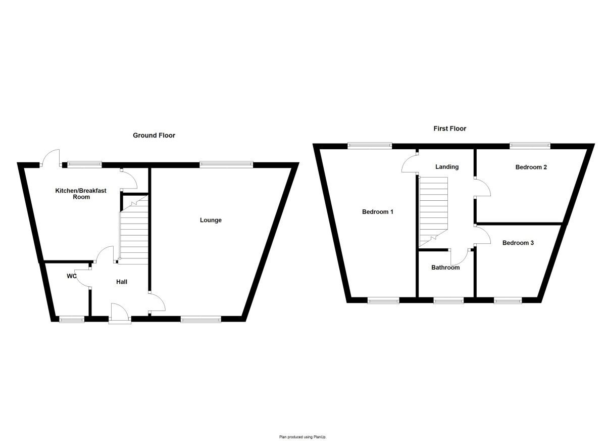 Floorplan of 3 bedroom Mid Terrace House to rent, Alwin, Washington, Tyne And Wear, NE38