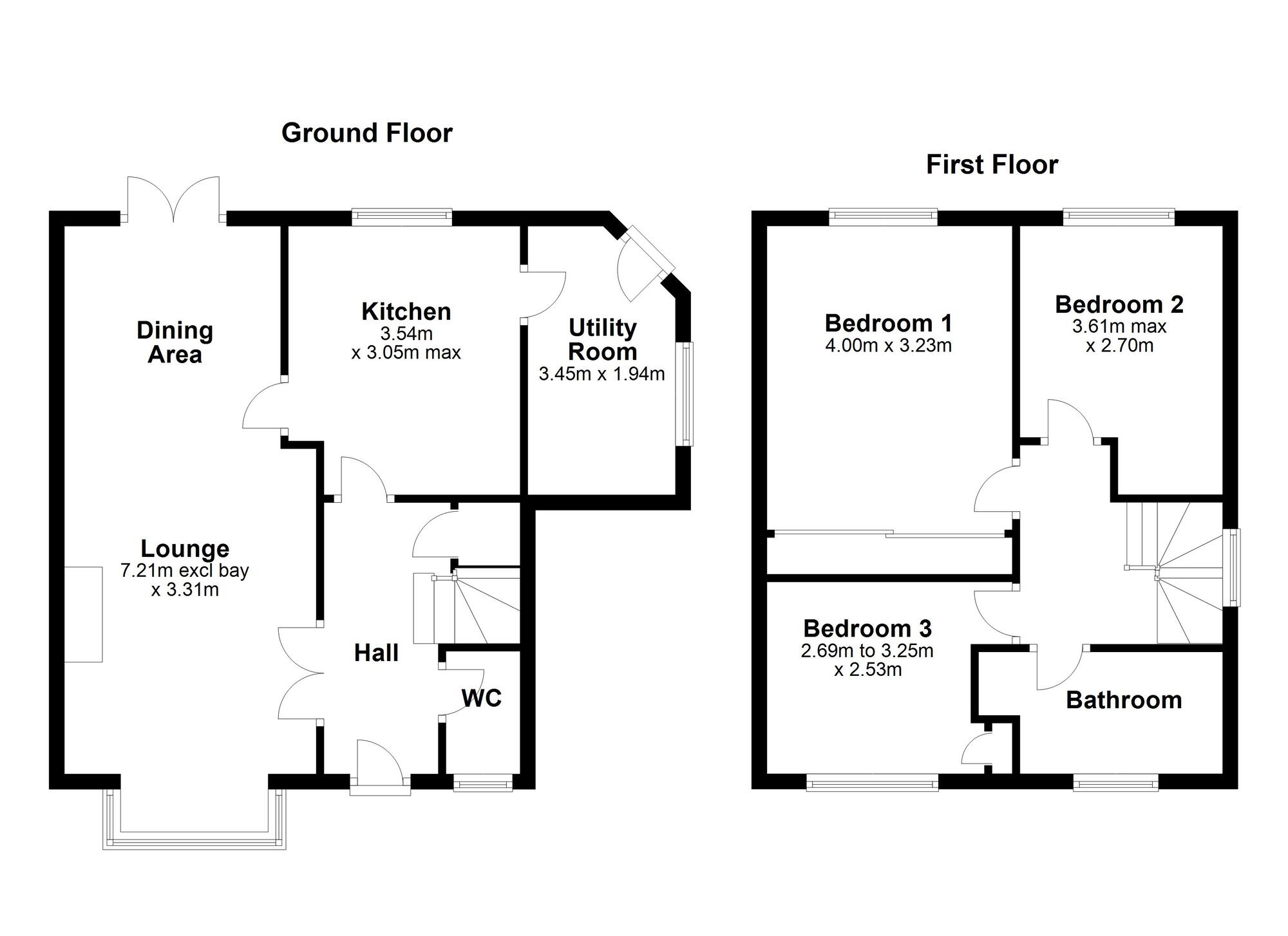 Floorplan of 3 bedroom Detached House for sale, Westerdale, Mount Pleasant, Houghton Le Spring, DH4