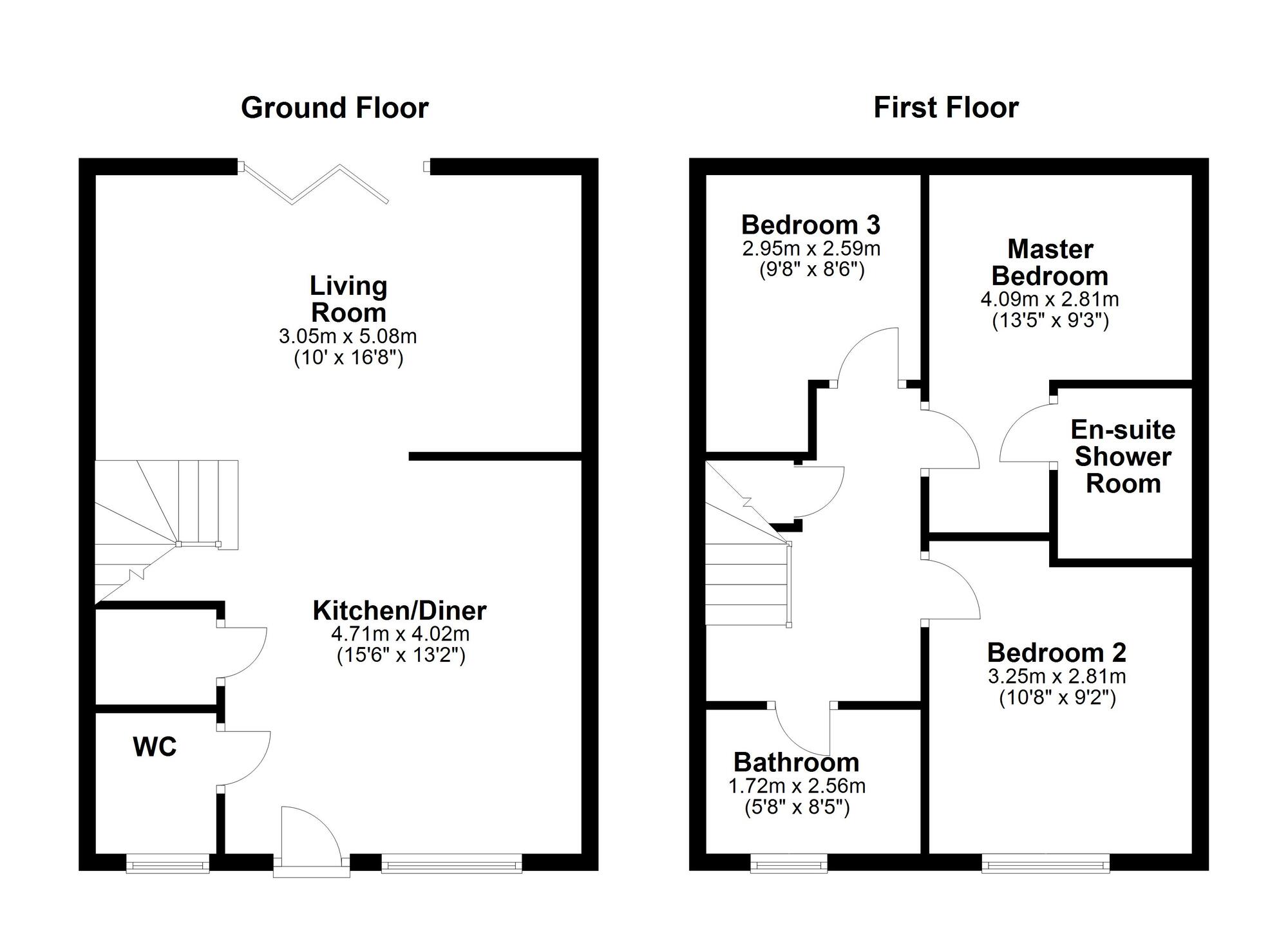Floorplan of 3 bedroom Semi Detached House for sale, Wanstead Crescent, Chester Le Street, Durham, DH3