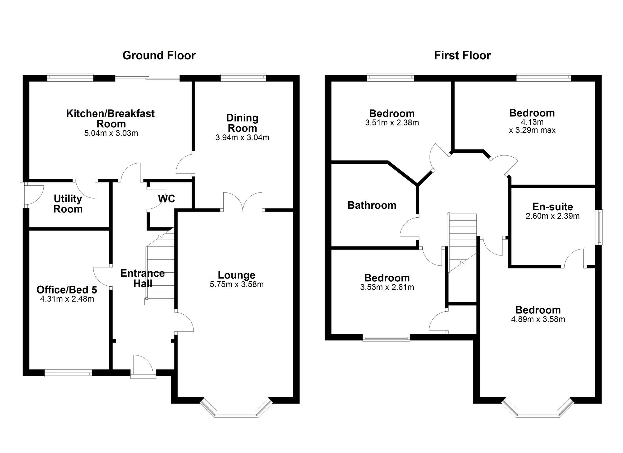 Floorplan of 4 bedroom Detached House for sale, Westerdale, Mount Pleasant, Houghton Le Spring, DH4