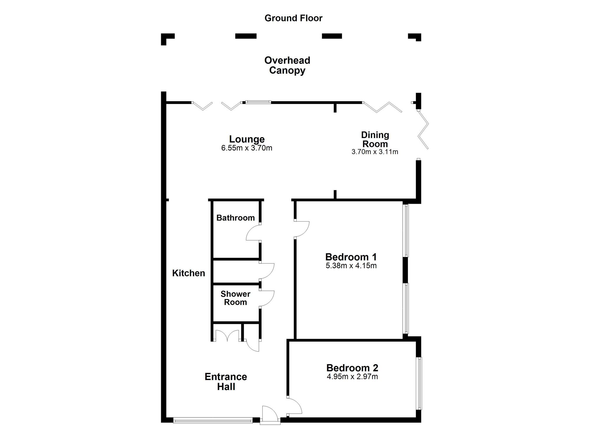 Floorplan of 2 bedroom Detached Bungalow for sale, The Generals Wood, Washington, Tyne and Wear, NE38