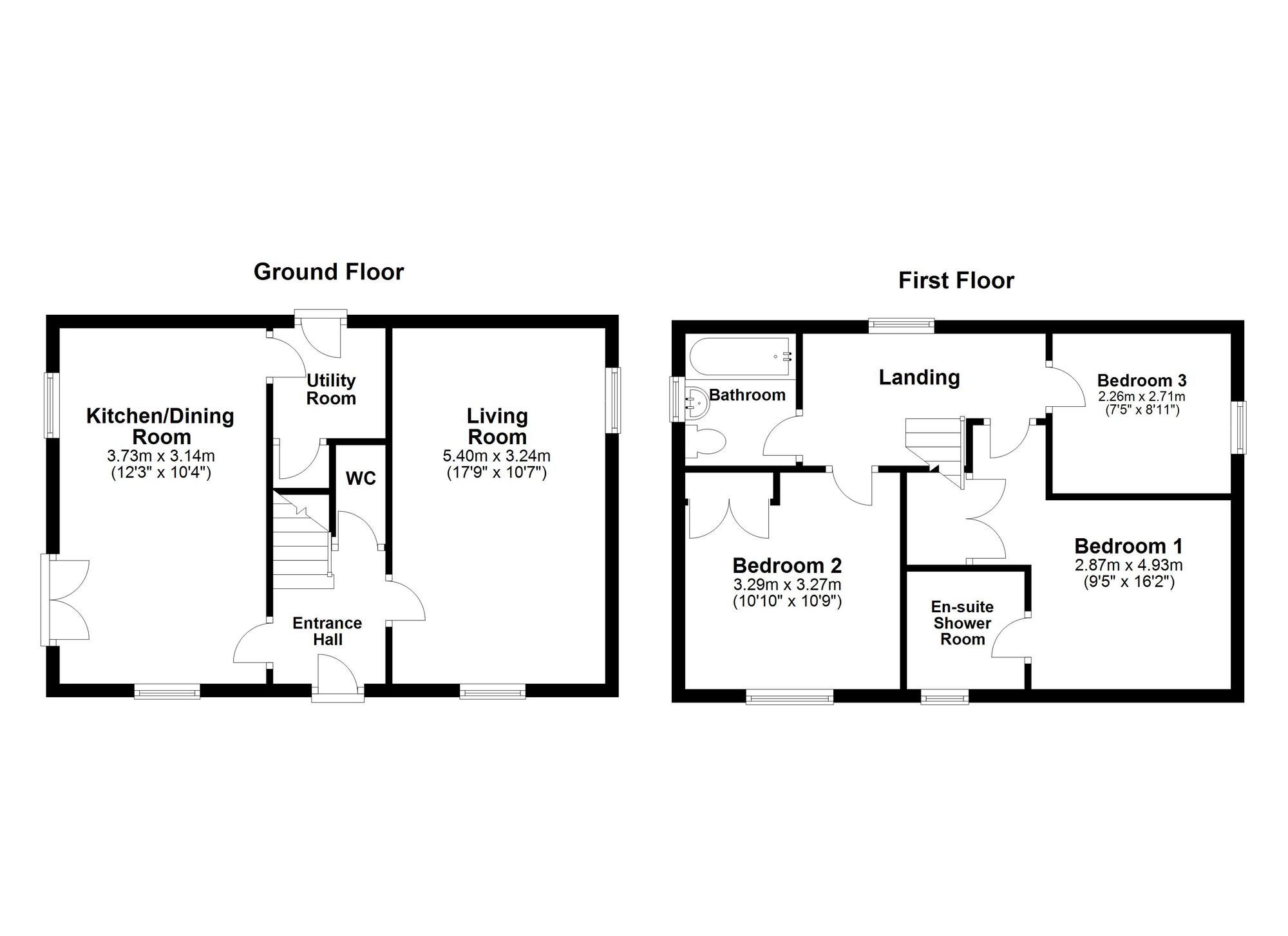 Floorplan of 3 bedroom Detached House for sale, Thorncliffe Close, Washington, Tyne and Wear, NE38