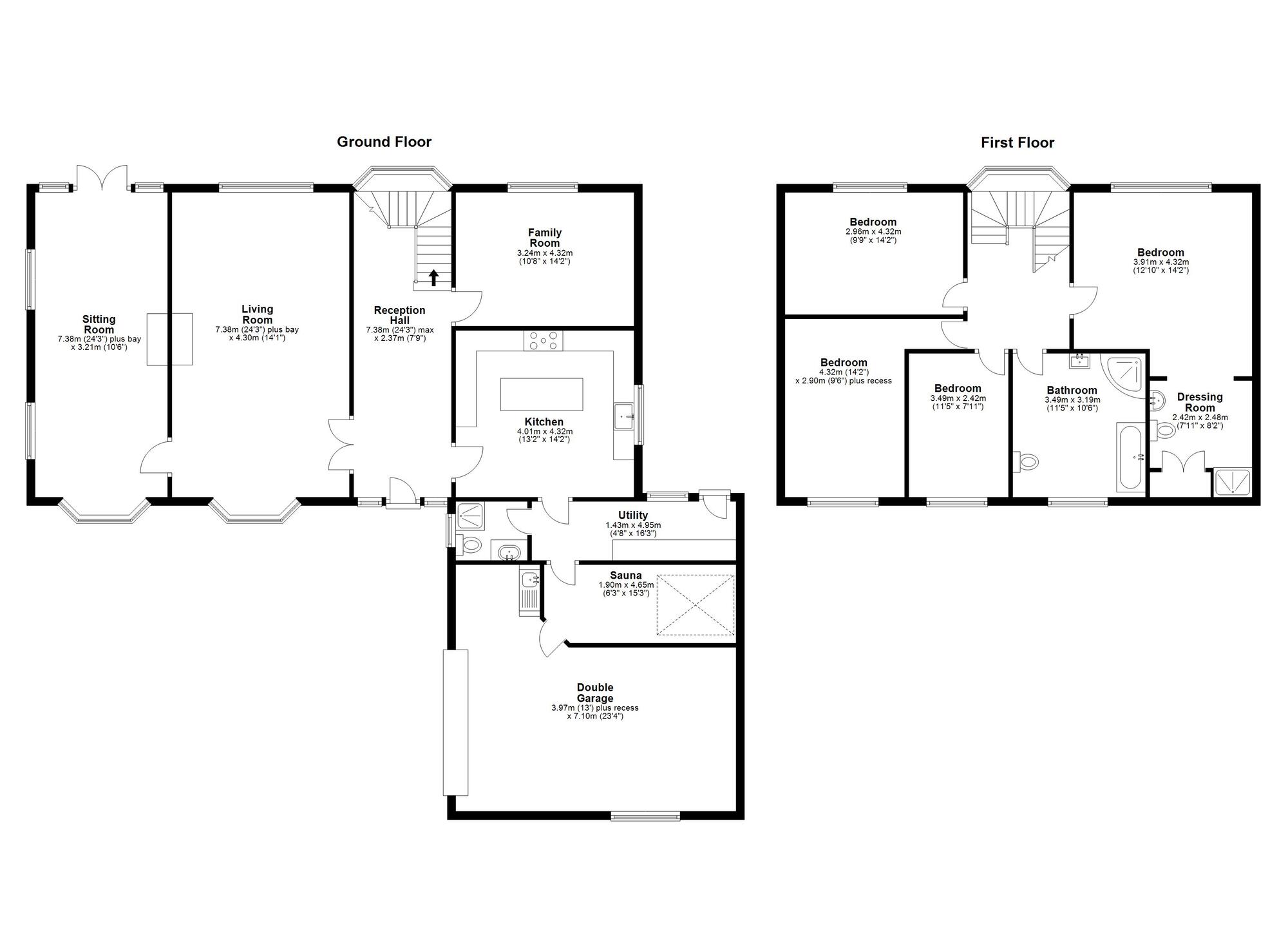 Floorplan of 4 bedroom Detached House for sale, High Primrose Hill, Houghton Le Spring, Durham, DH4