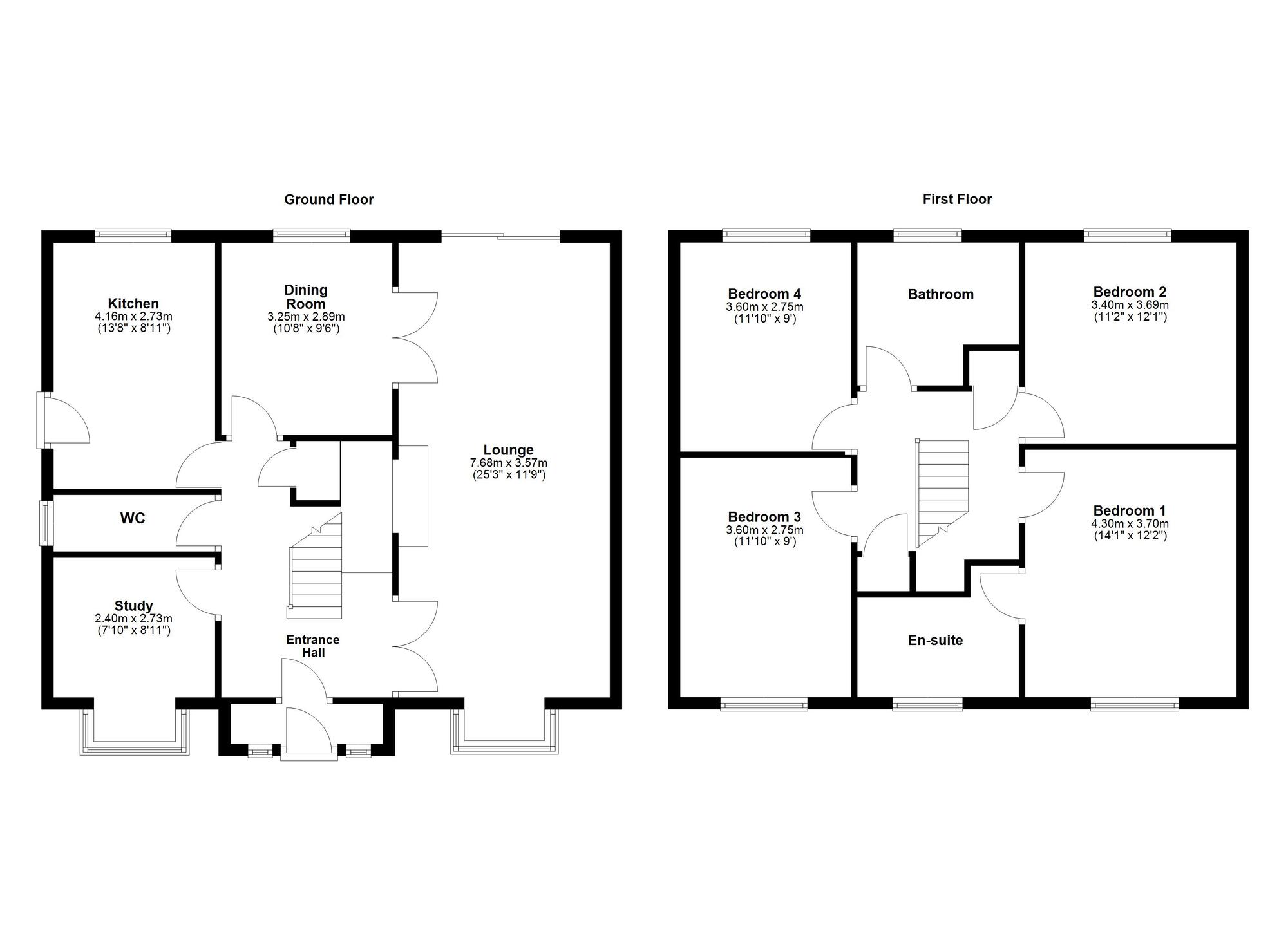 Floorplan of 4 bedroom Detached House for sale, Danby Close, Rickleton, Tyne & Wear, NE38