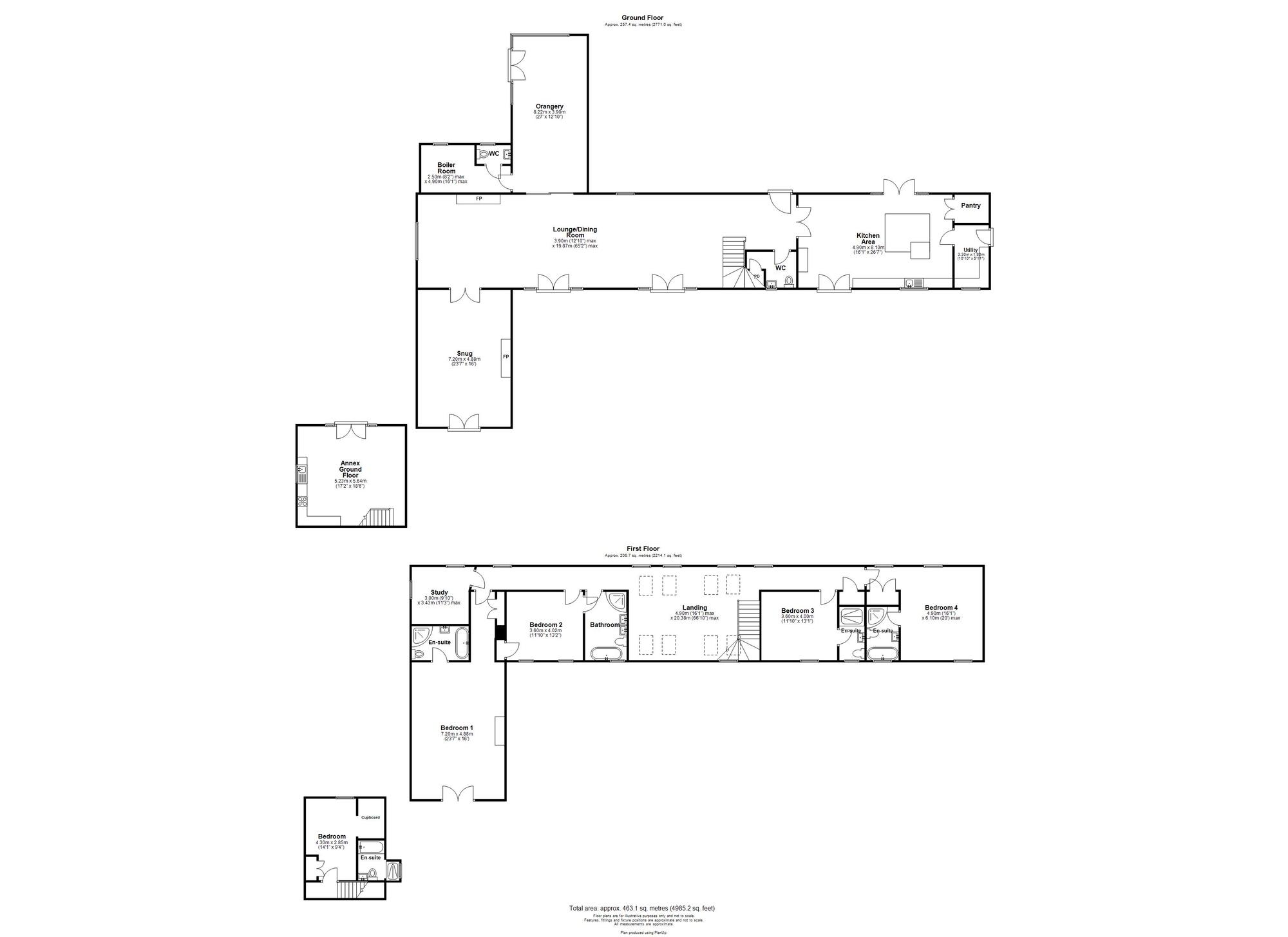 Floorplan of 5 bedroom Detached House for sale, Vigo Lane, Fatfield, Tyne & Wear, NE38