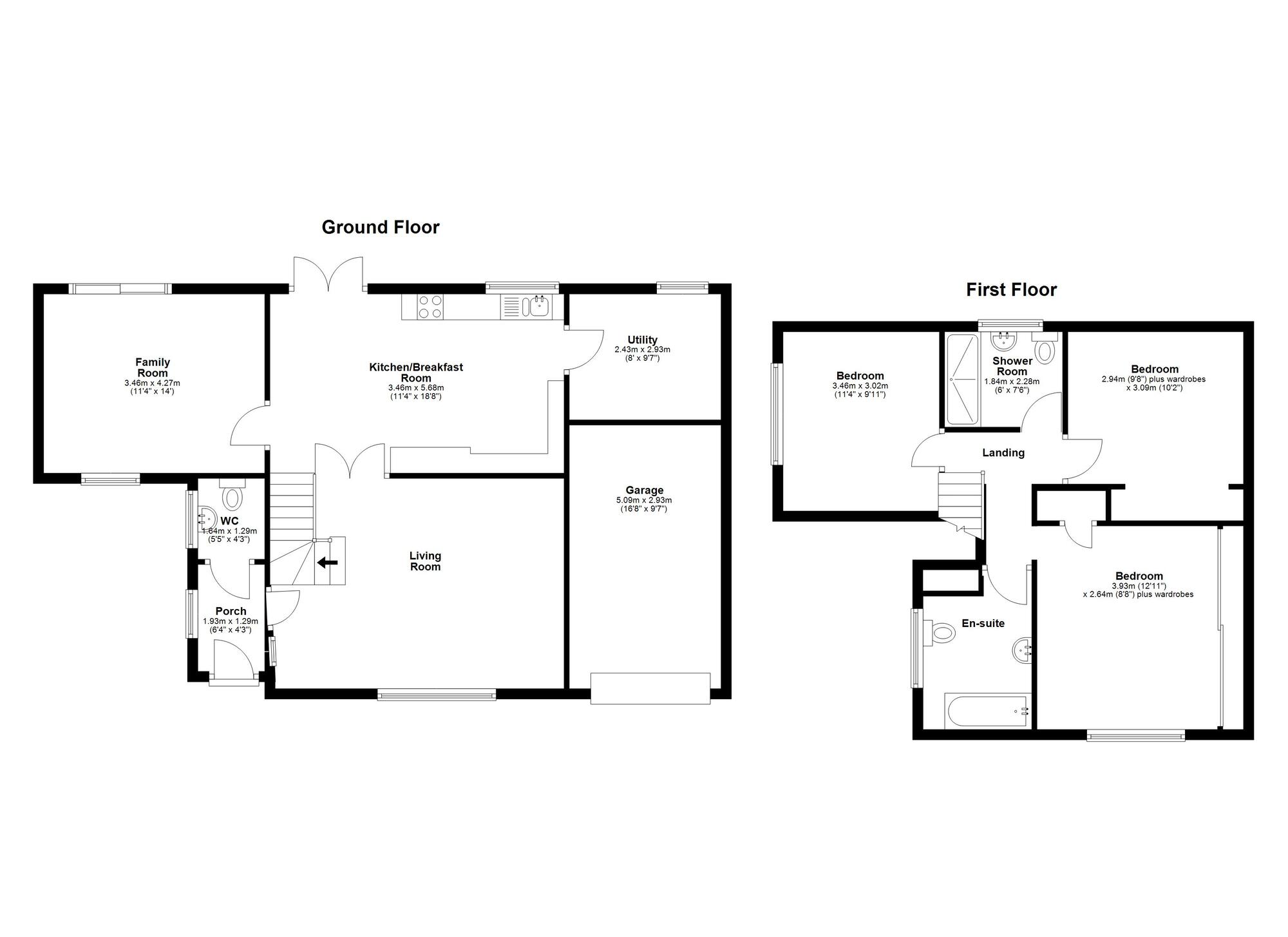 Floorplan of 3 bedroom Detached House for sale, Harland Way, Washington, Tyne and Wear, NE38