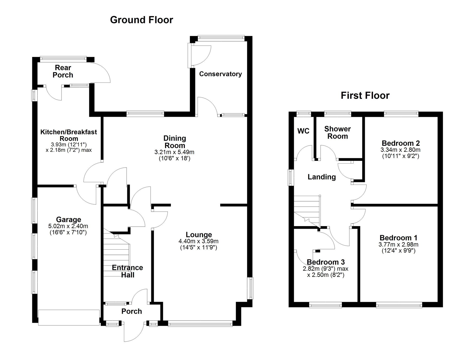 Floorplan of 3 bedroom Detached House for sale, Richmond Avenue, Washington Village, Tyne and Wear, NE38