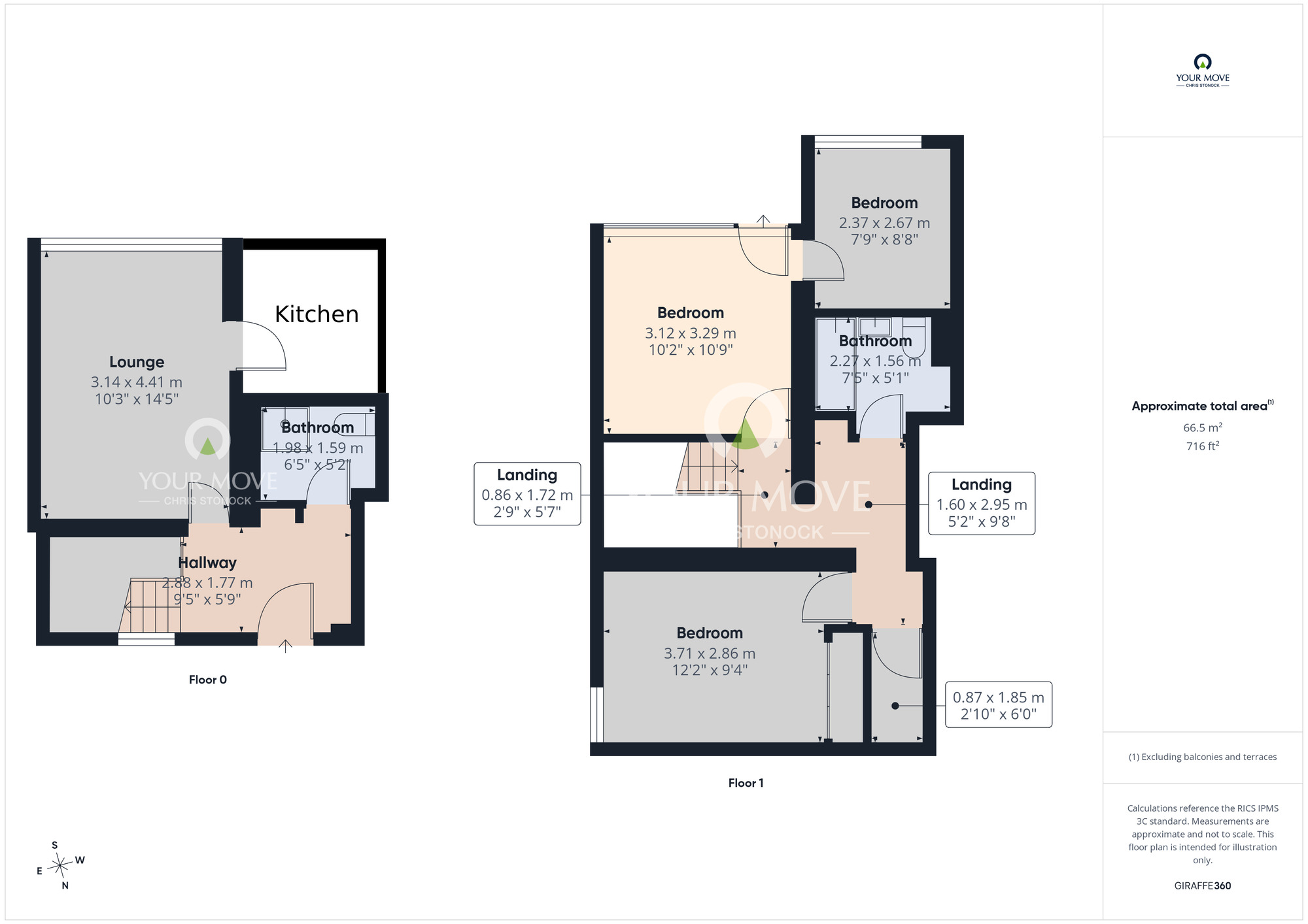 Floorplan of 2 bedroom Flat to rent, Neville Court, Sulgrave, Washington, NE37