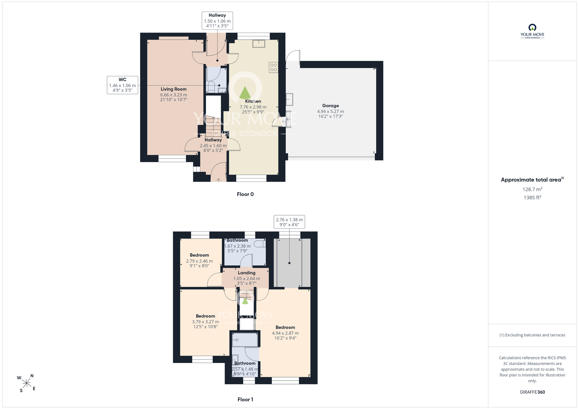 Floorplan of 4 bedroom Detached House for sale, Swinhope, Rickleton, Tyne And Wear, NE38