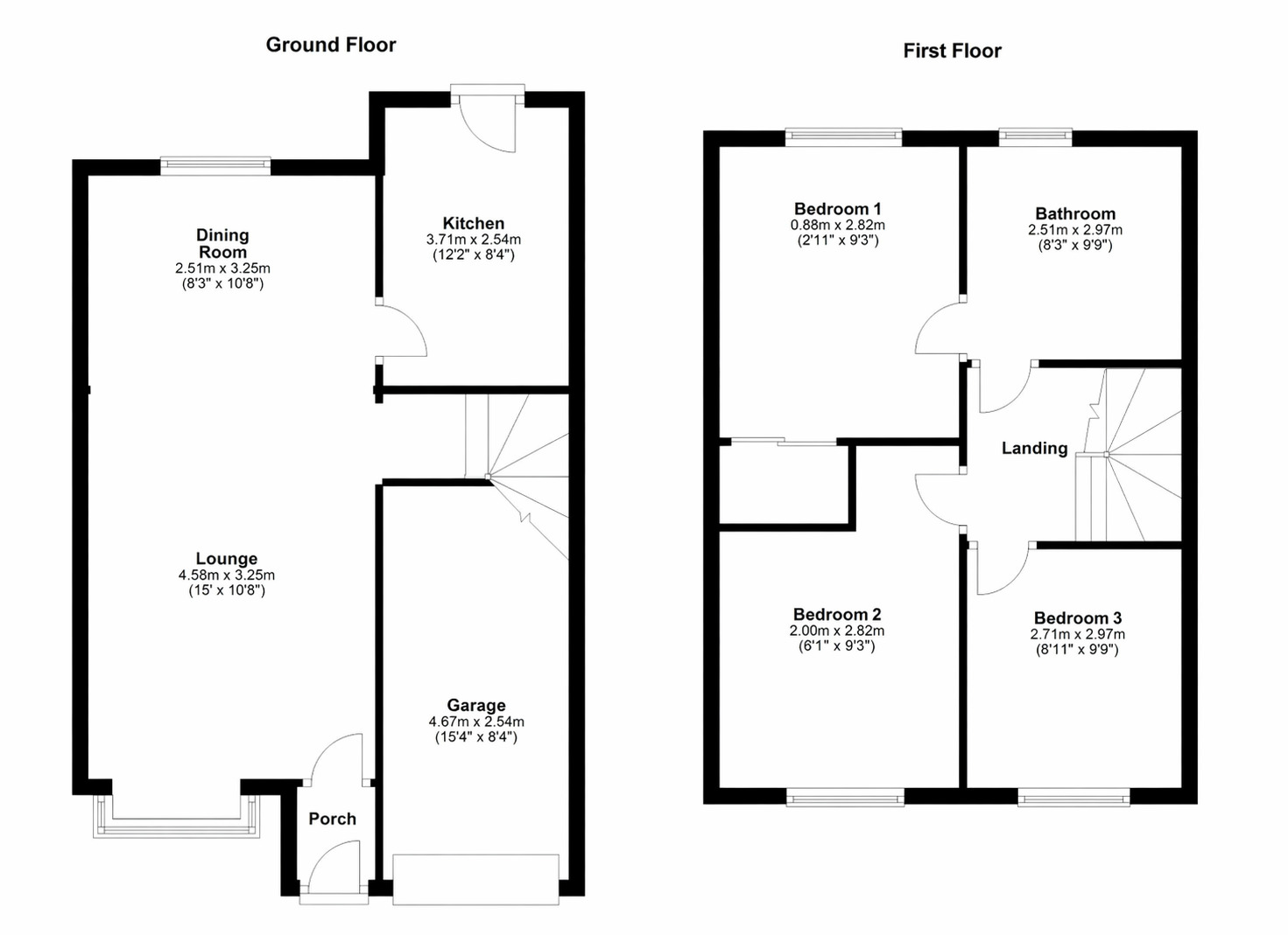 Floorplan of 3 bedroom Detached House for sale, Shunner Close, Mayfield, Washington, NE37