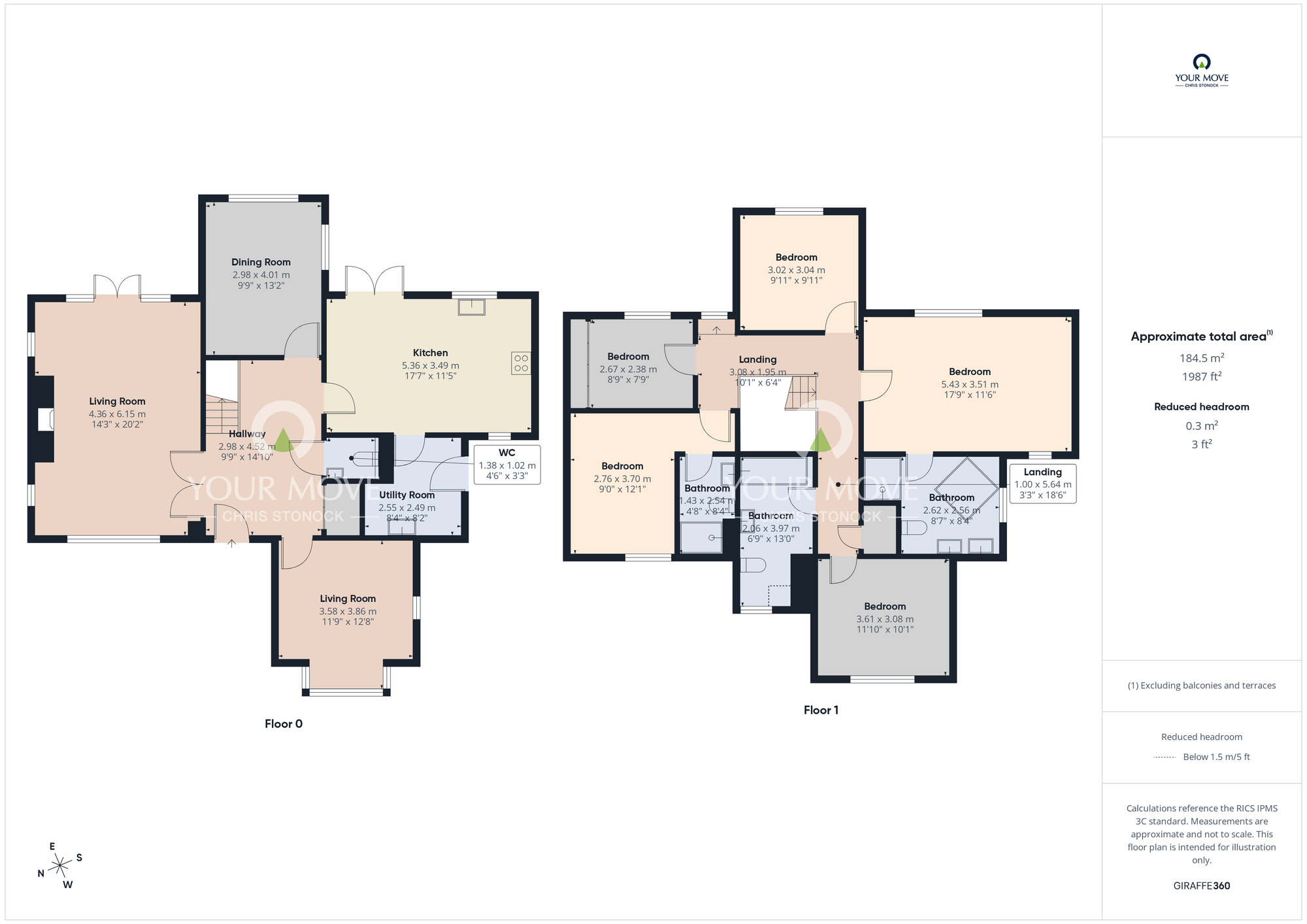 Floorplan of 5 bedroom Detached House for sale, Aspen Close, Biddick Woods, Tyne and Wear, DH4