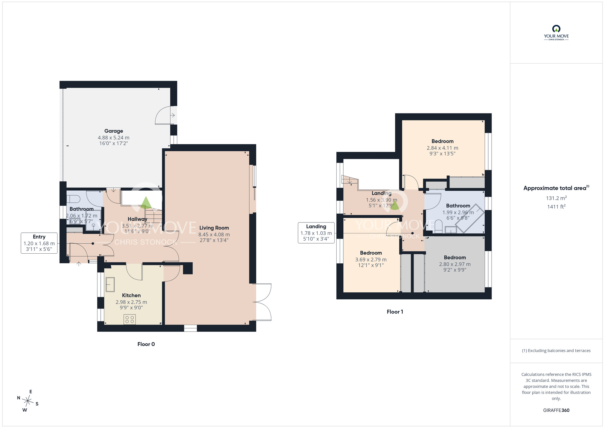 Floorplan of 3 bedroom Detached House for sale, Deepdale, Rickleton, Washington, NE38