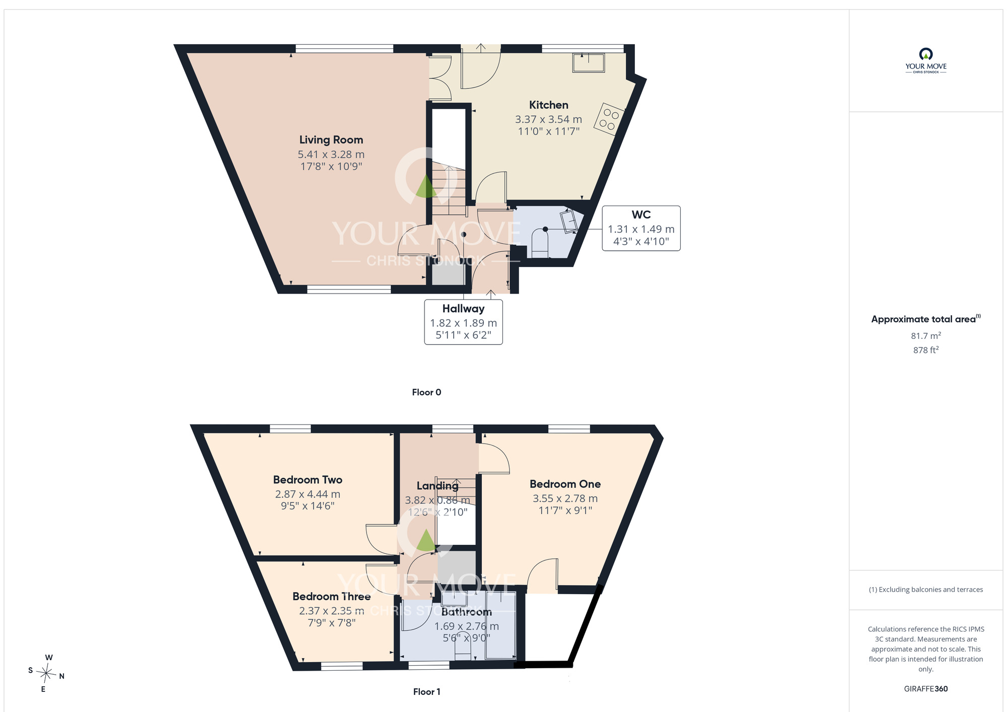 Floorplan of 3 bedroom Mid Terrace House for sale, Saddleback, Washington, Tyne and Wear, NE37
