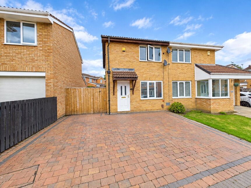 Main image of 2 bedroom Semi Detached House for sale, Monkside Close, Lambton, Tyne and Wear, NE38