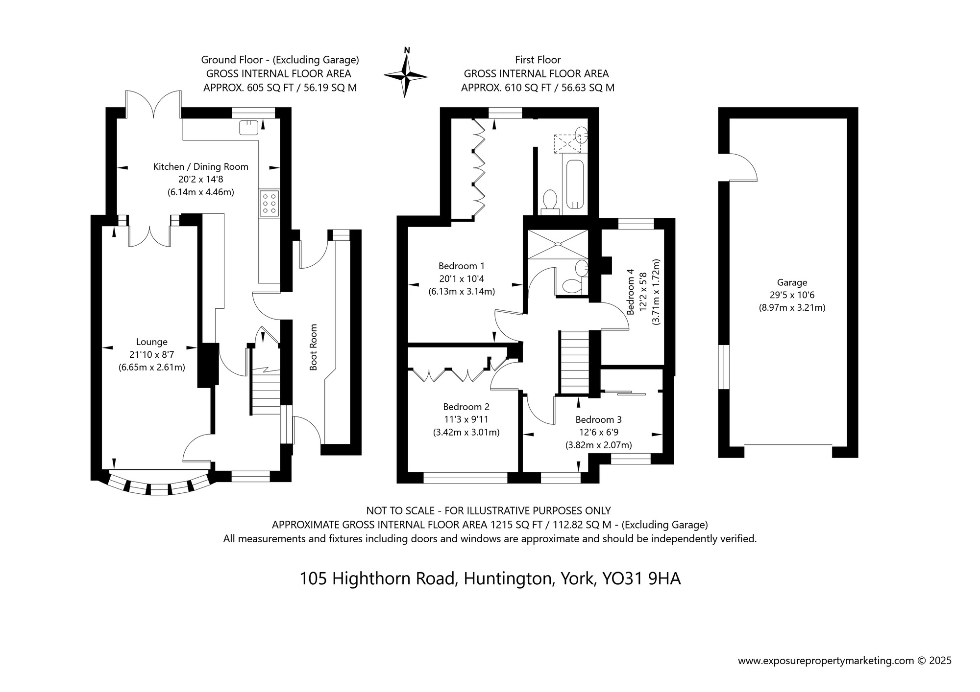 Floorplan of 4 bedroom Semi Detached House for sale, Highthorn Road, York, North Yorkshire, YO31