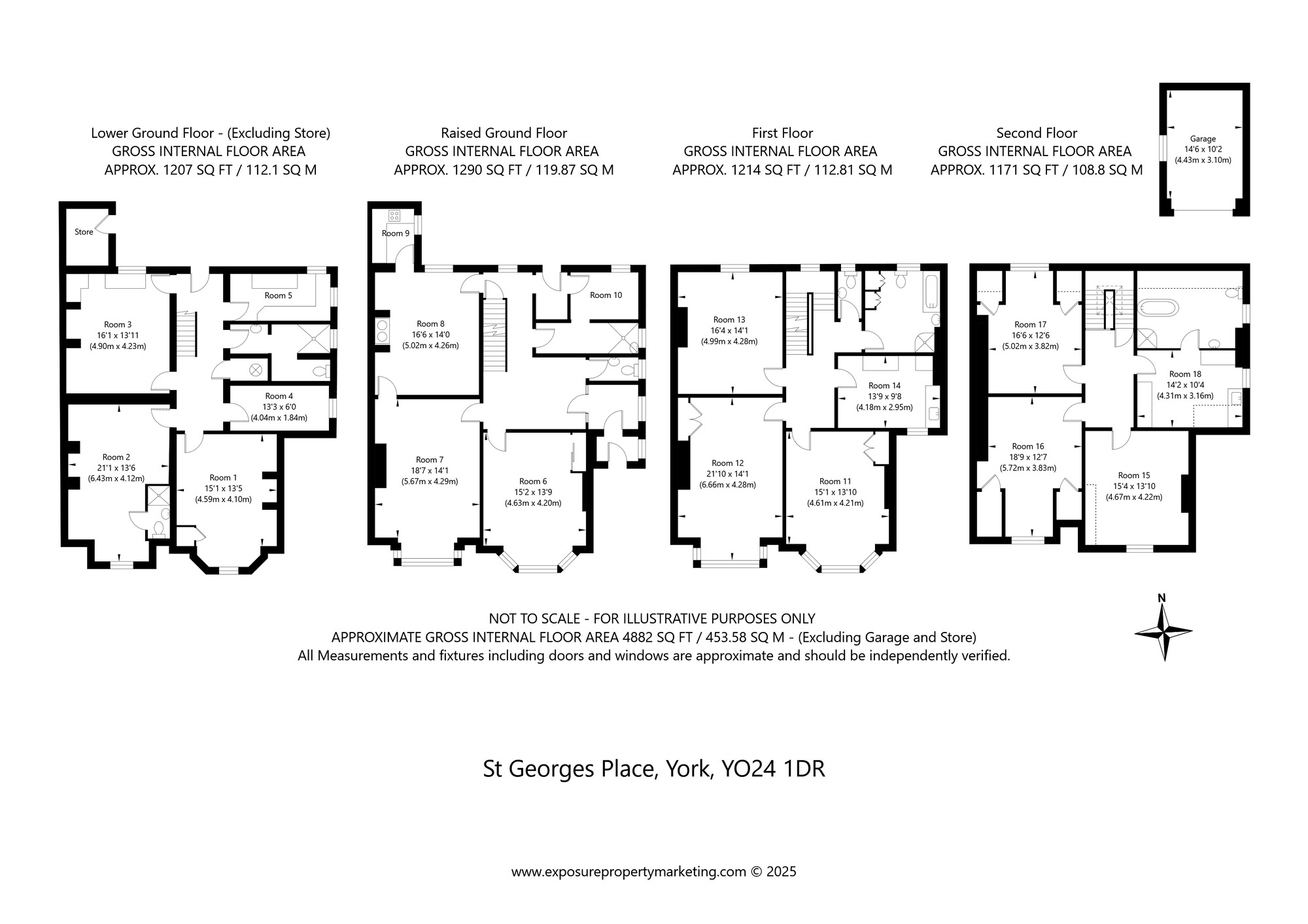 Floorplan of 8 bedroom Semi Detached House for sale, St. Georges Place, York, North Yorkshire, YO24