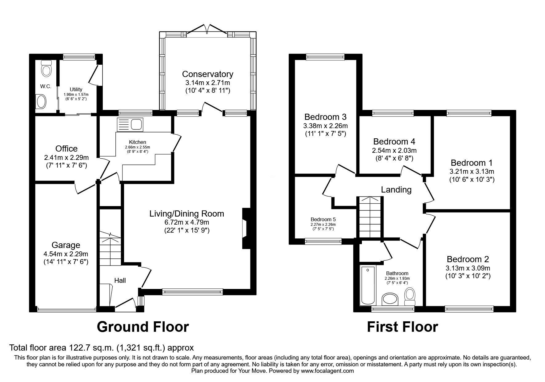 Floorplan of 5 bedroom Semi Detached House for sale, Far Hey Close, Radcliffe, Greater Manchester, M26