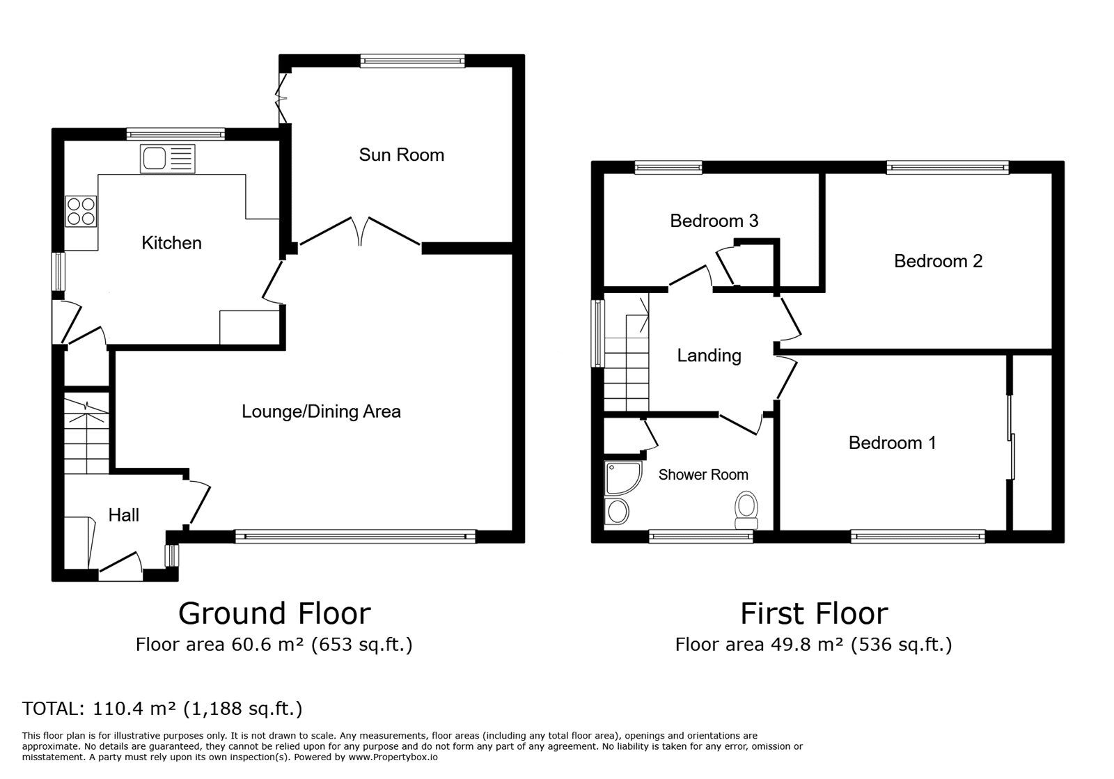 Floorplan of 3 bedroom Semi Detached House for sale, Pool Field Close, Radcliffe, Greater Manchester, M26
