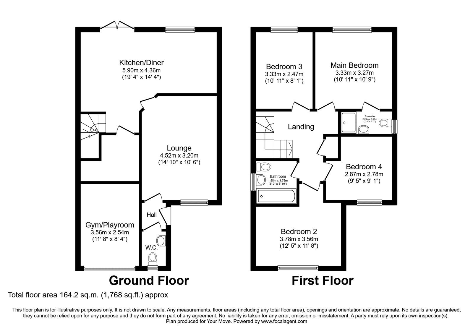 Floorplan of 4 bedroom Detached House for sale, Harper Fold Close, Radcliffe, Greater Manchester, M26