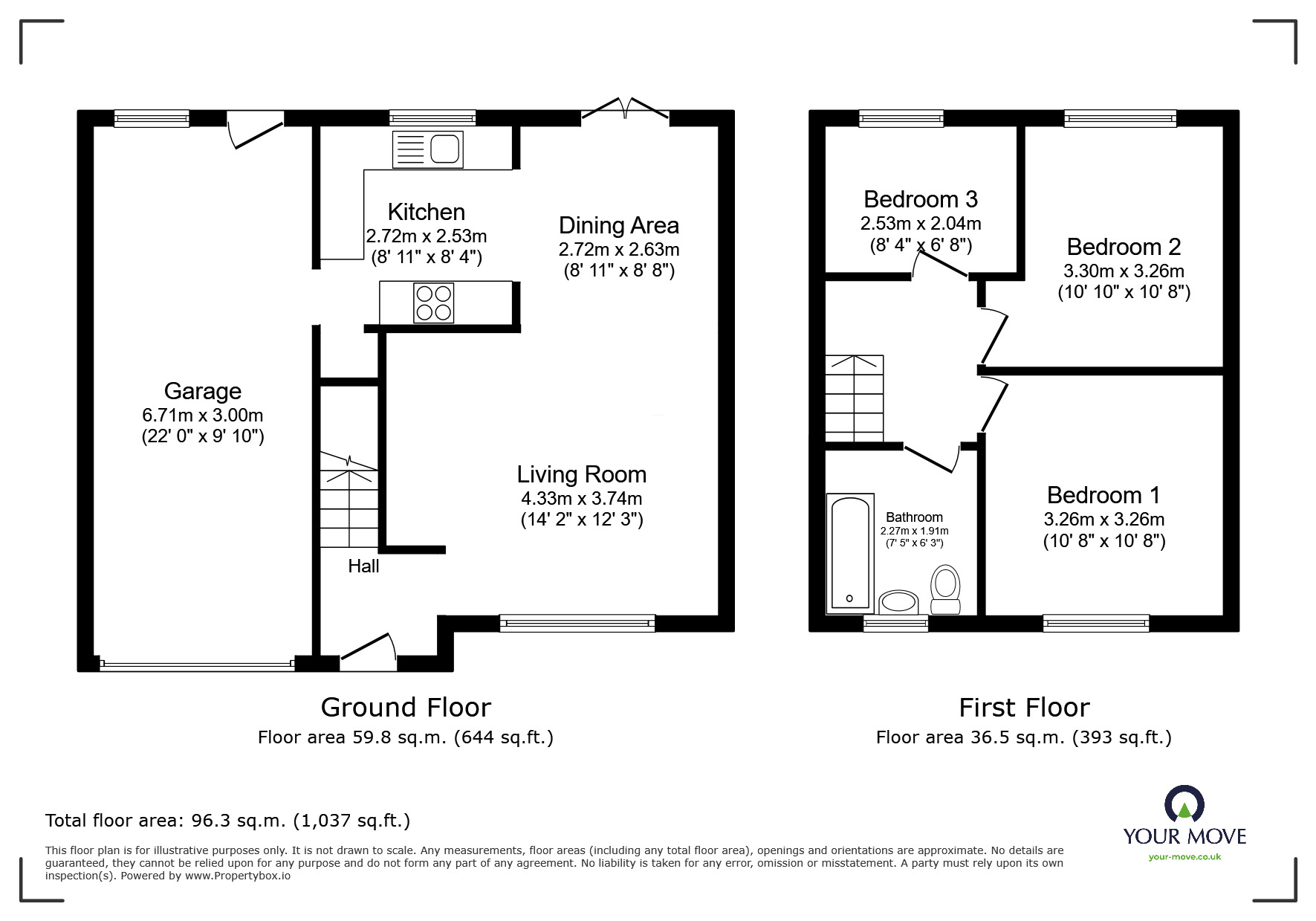 Floorplan of 3 bedroom Semi Detached House for sale, Calf Hey Close, Radcliffe, Greater Manchester, M26