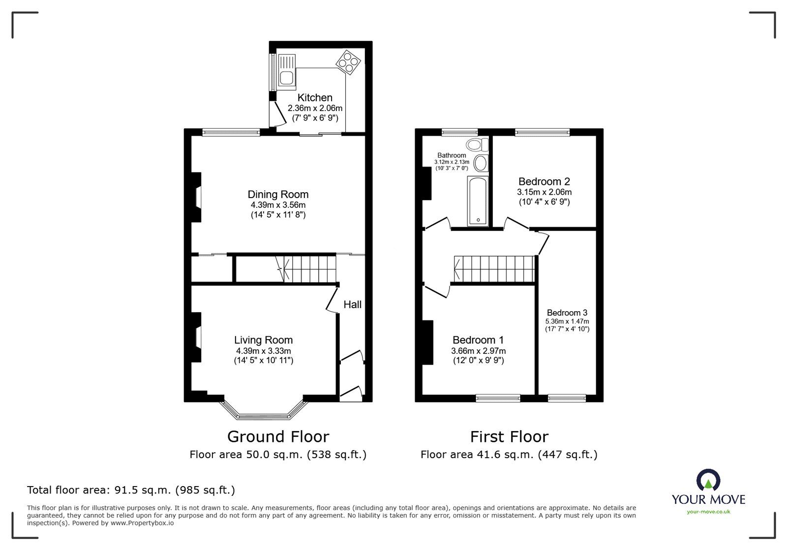 Floorplan of 3 bedroom Mid Terrace House for sale, Bolton Road, Radcliffe, Greater Manchester, M26