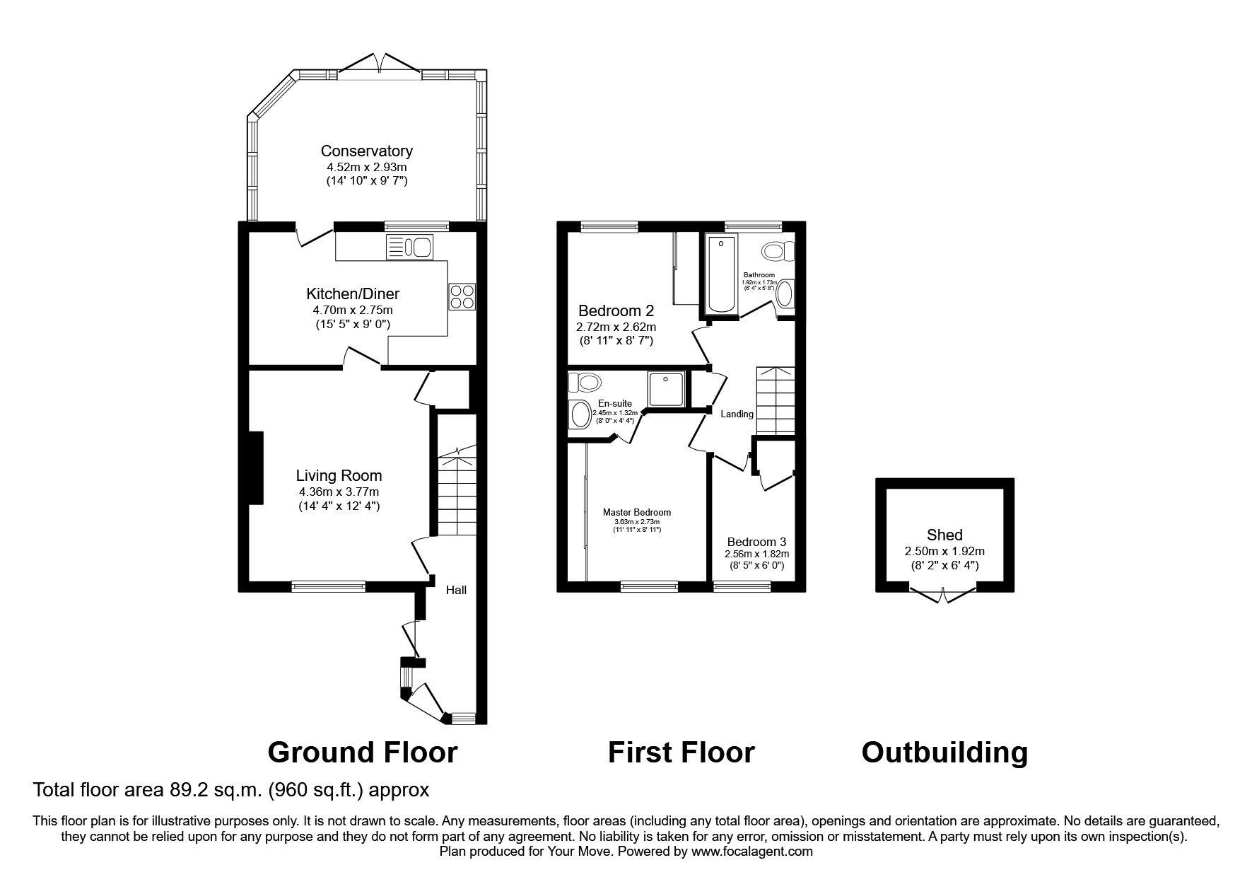 Floorplan of 3 bedroom Semi Detached House for sale, Haseley Close, Radcliffe, Greater Manchester, M26