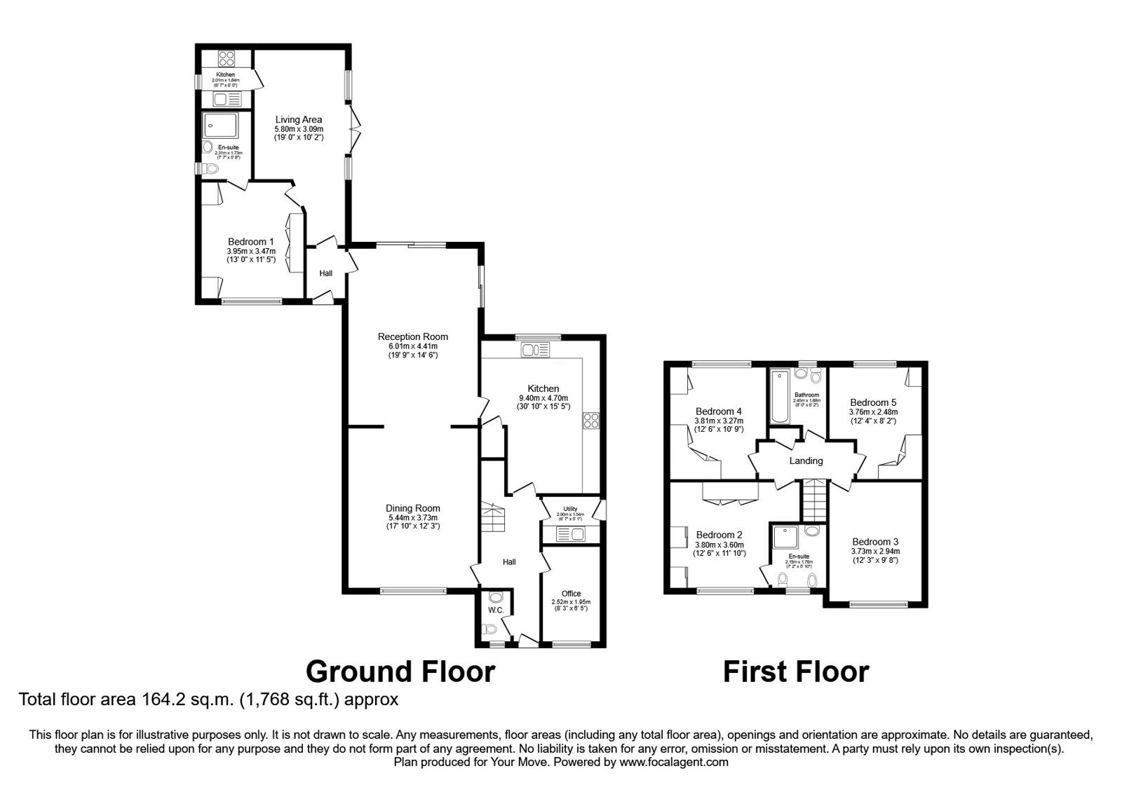 Floorplan of 5 bedroom Detached House for sale, Fernside, Radcliffe, Greater Manchester, M26