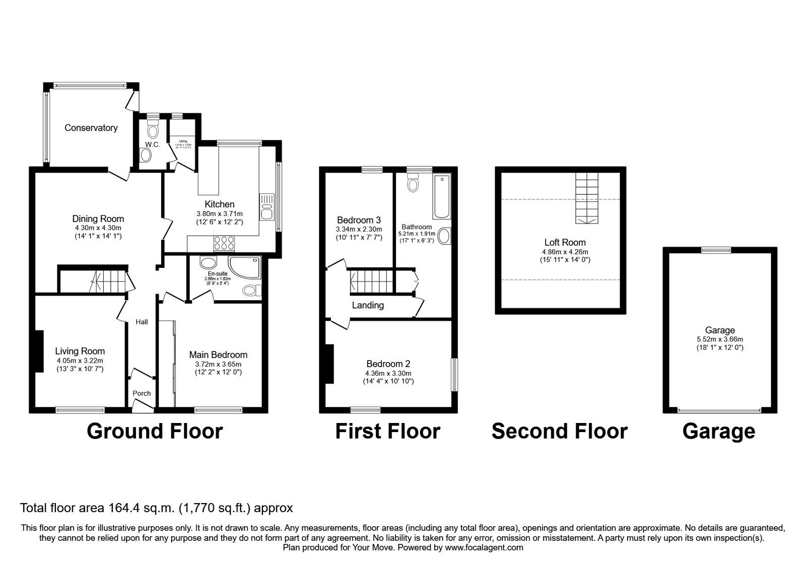 Floorplan of 3 bedroom End Terrace House for sale, Fletcher Street, Radcliffe, Greater Manchester, M26