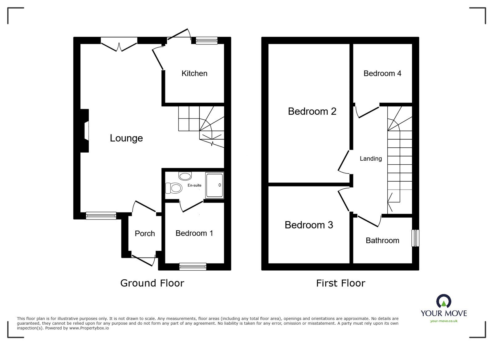 Floorplan of 3 bedroom Mid Terrace House for sale, Boscow Road, Little Lever, Greater Manchester, BL3