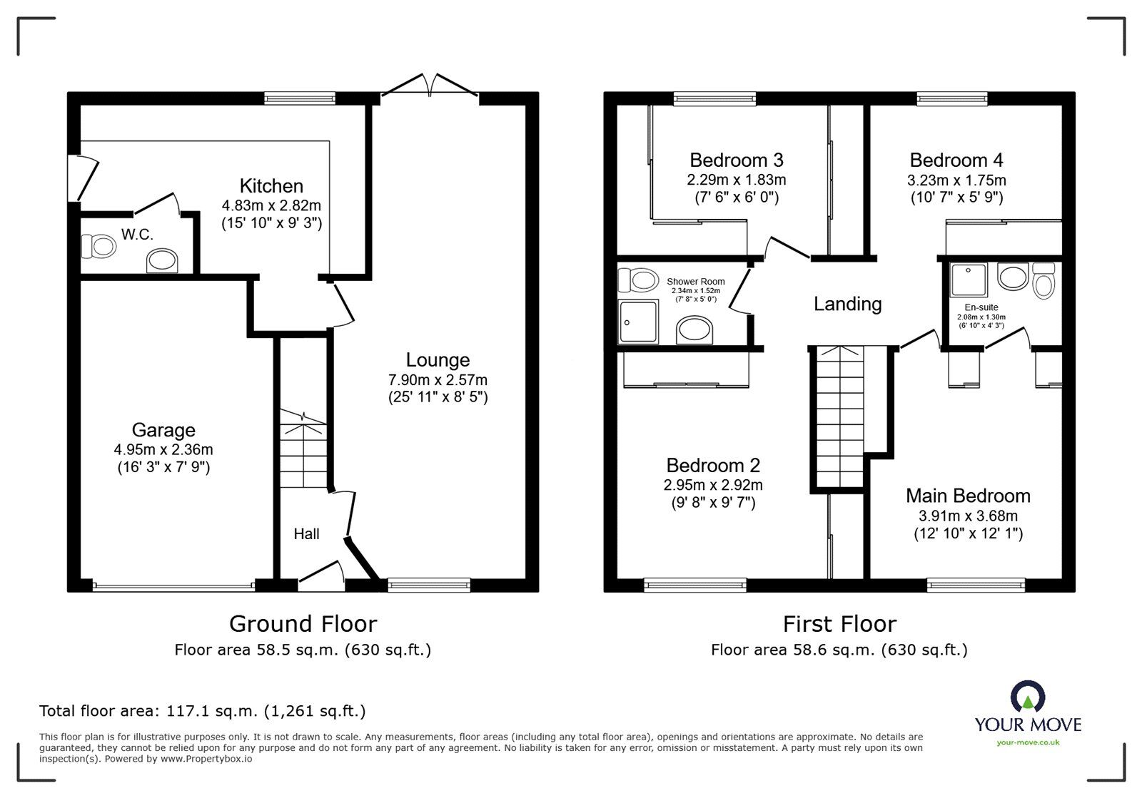 Floorplan of 4 bedroom Detached House for sale, Parkside Mews, Stanley Road, Manchester, M45