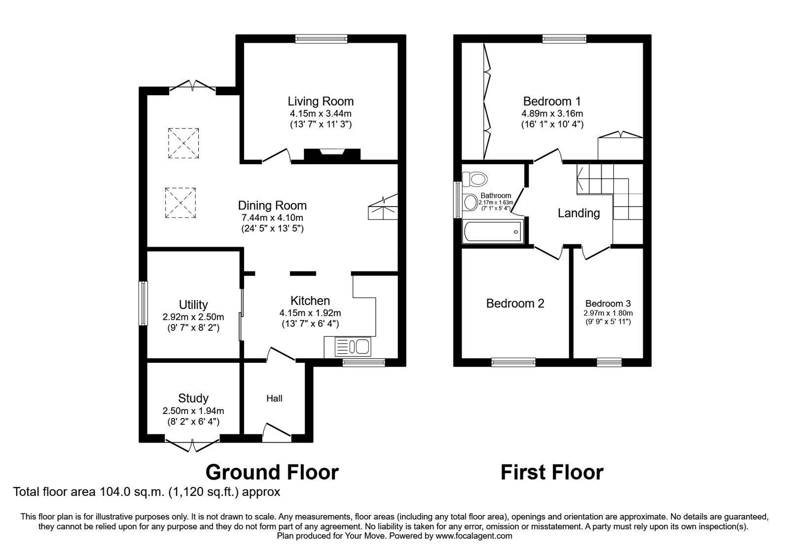 Floorplan of 3 bedroom Semi Detached House for sale, Cromwell Road, Whitefield, Greater Manchester, M45