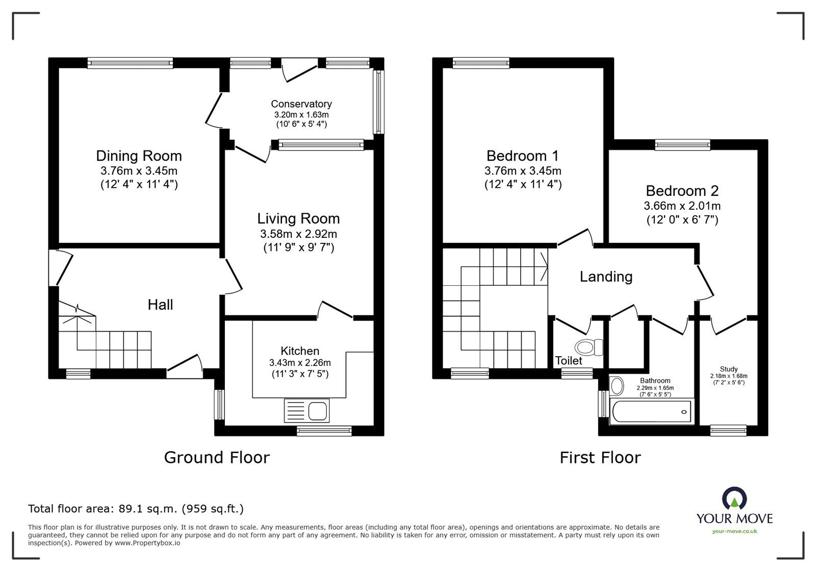 Floorplan of 2 bedroom Mid Terrace House for sale, Milltown Close, Radcliffe, Greater Manchester, M26