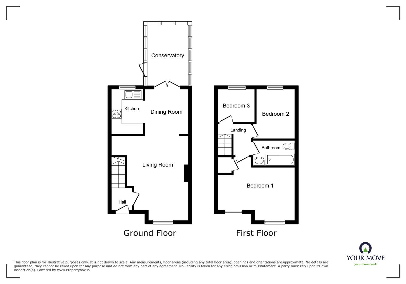 Floorplan of 3 bedroom Semi Detached House for sale, Crofters Brook, Radcliffe, Greater Manchester, M26