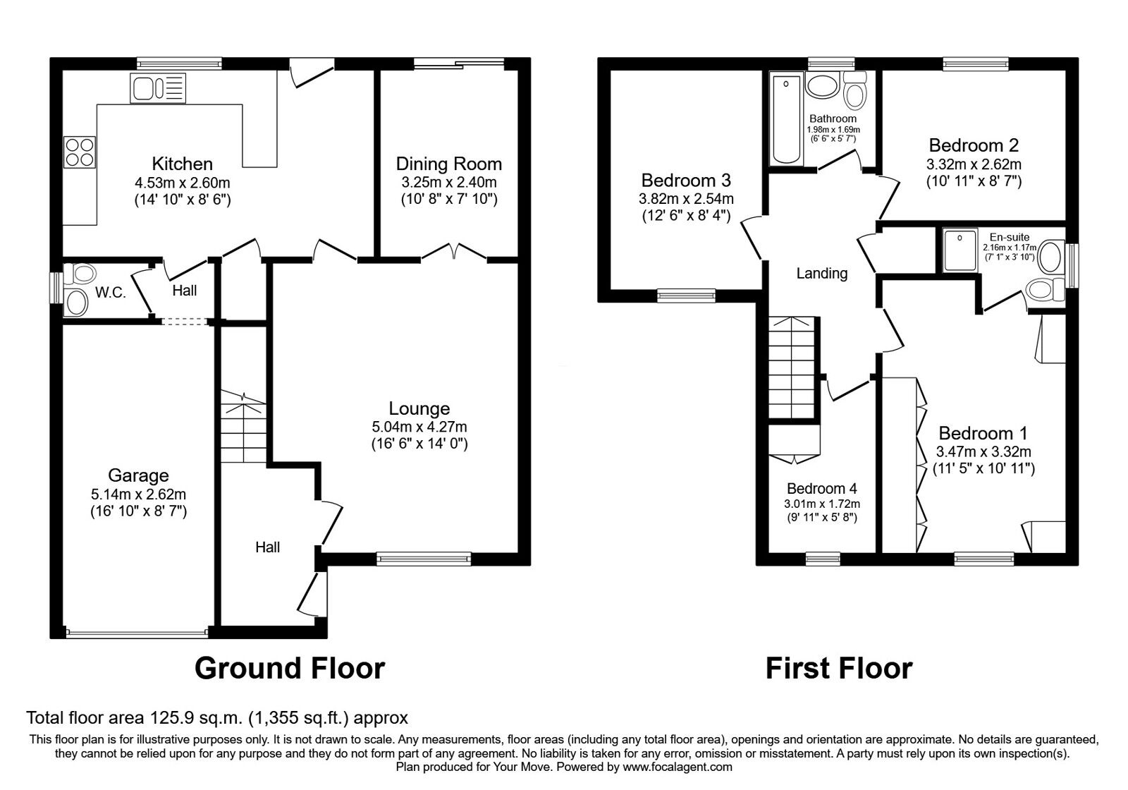 Floorplan of 4 bedroom Detached House for sale, Saltram Close, Radcliffe, Greater Manchester, M26