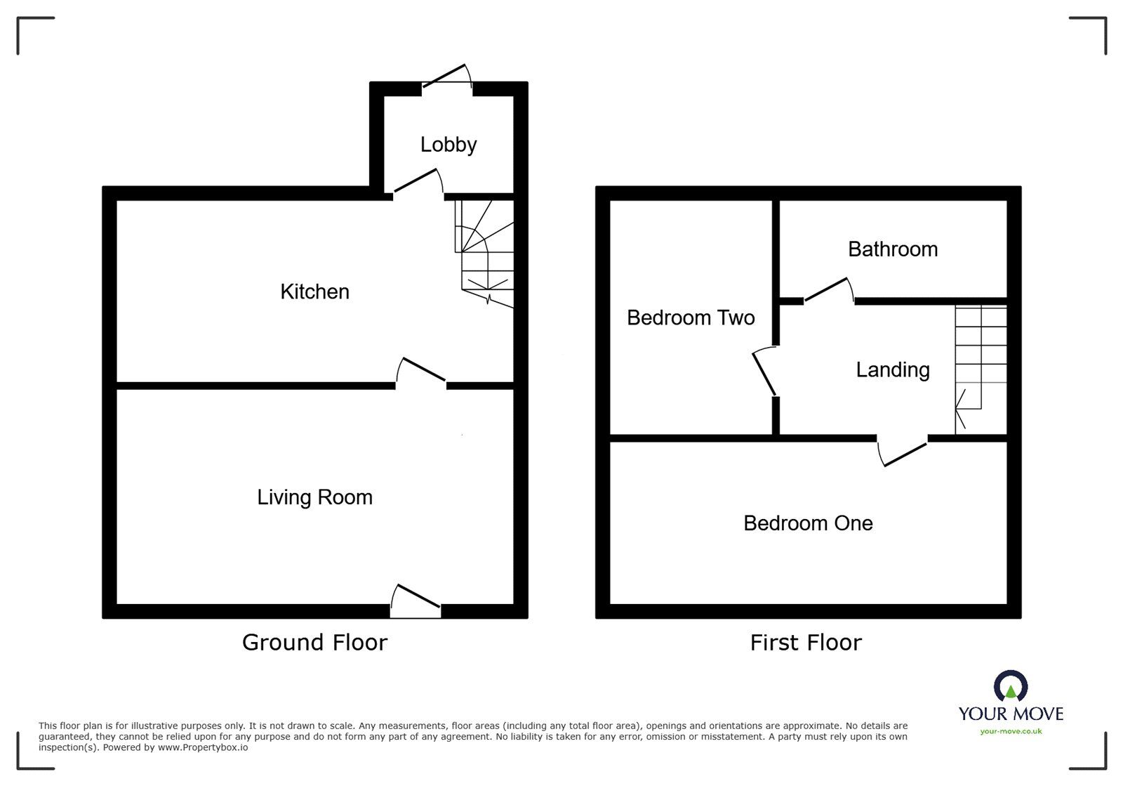 Floorplan of 2 bedroom Mid Terrace House to rent, Dunstan Street, Bolton, Greater Manchester, BL2