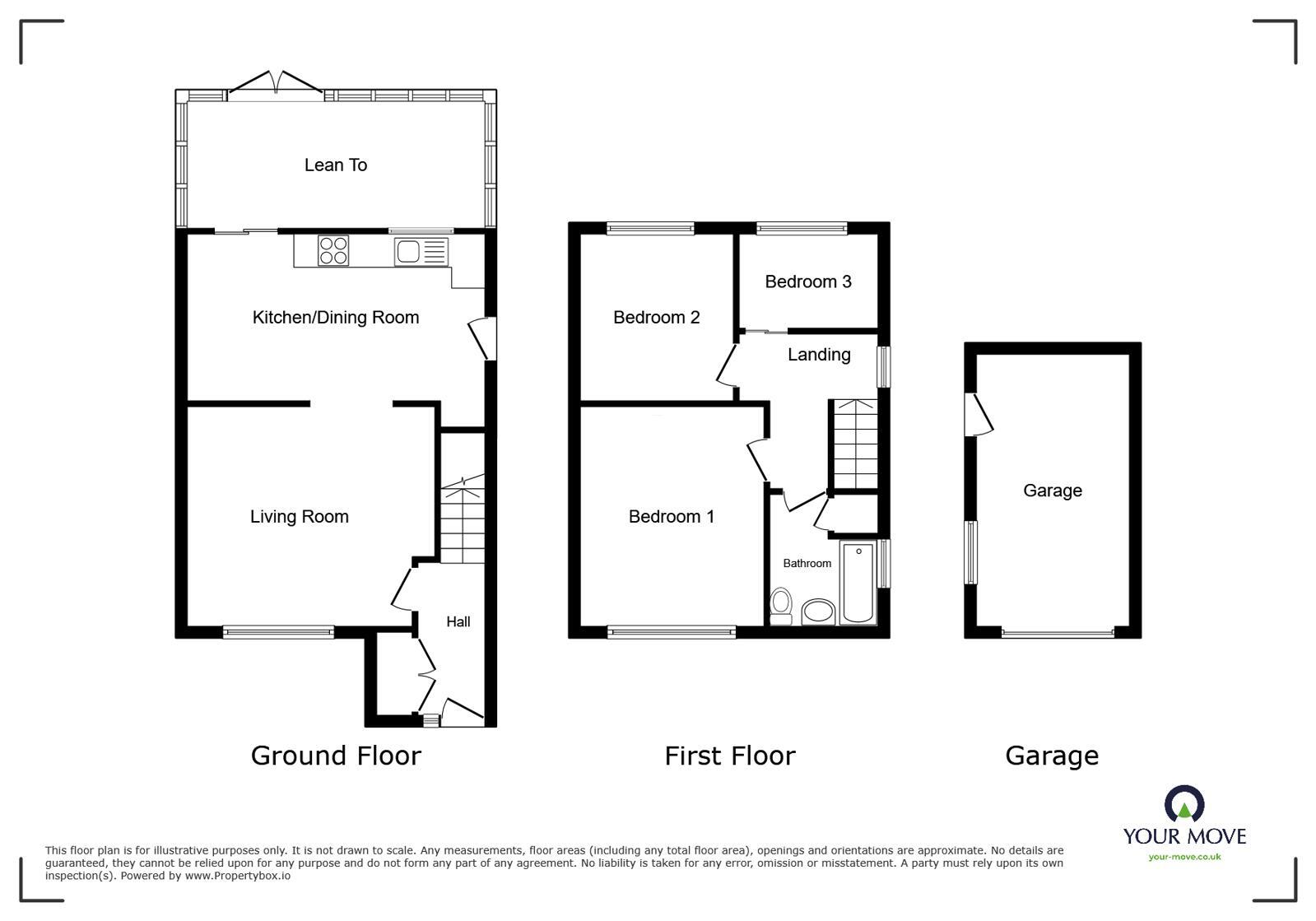 Floorplan of 3 bedroom Semi Detached House for sale, Outwood Road, Radcliffe, Greater Manchester, M26