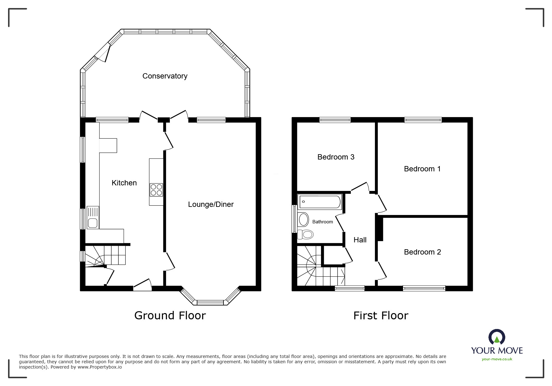 Floorplan of 3 bedroom Semi Detached House for sale, High Elms, Rainham, Kent, ME8
