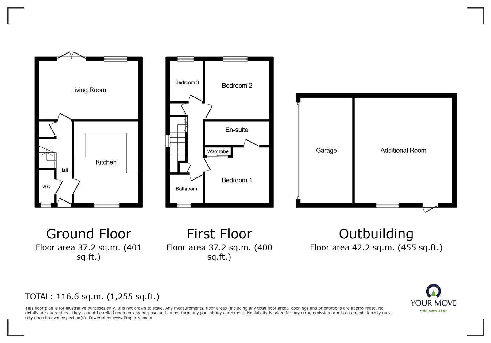 Floorplan of 3 bedroom Semi Detached House for sale, Lupin Close, Rainham, Kent, ME8