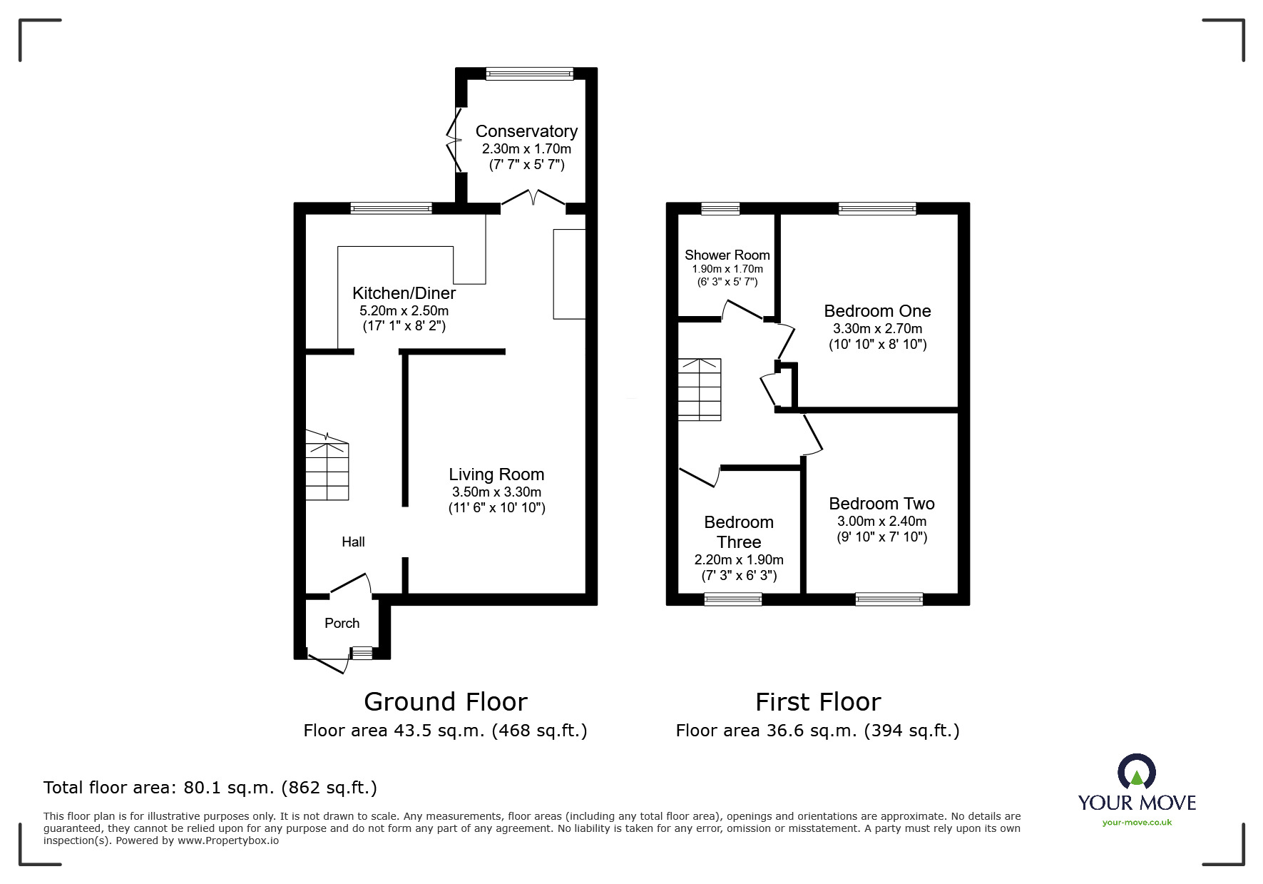 Floorplan of 3 bedroom Semi Detached House for sale, Taswell Road, Rainham, Kent, ME8
