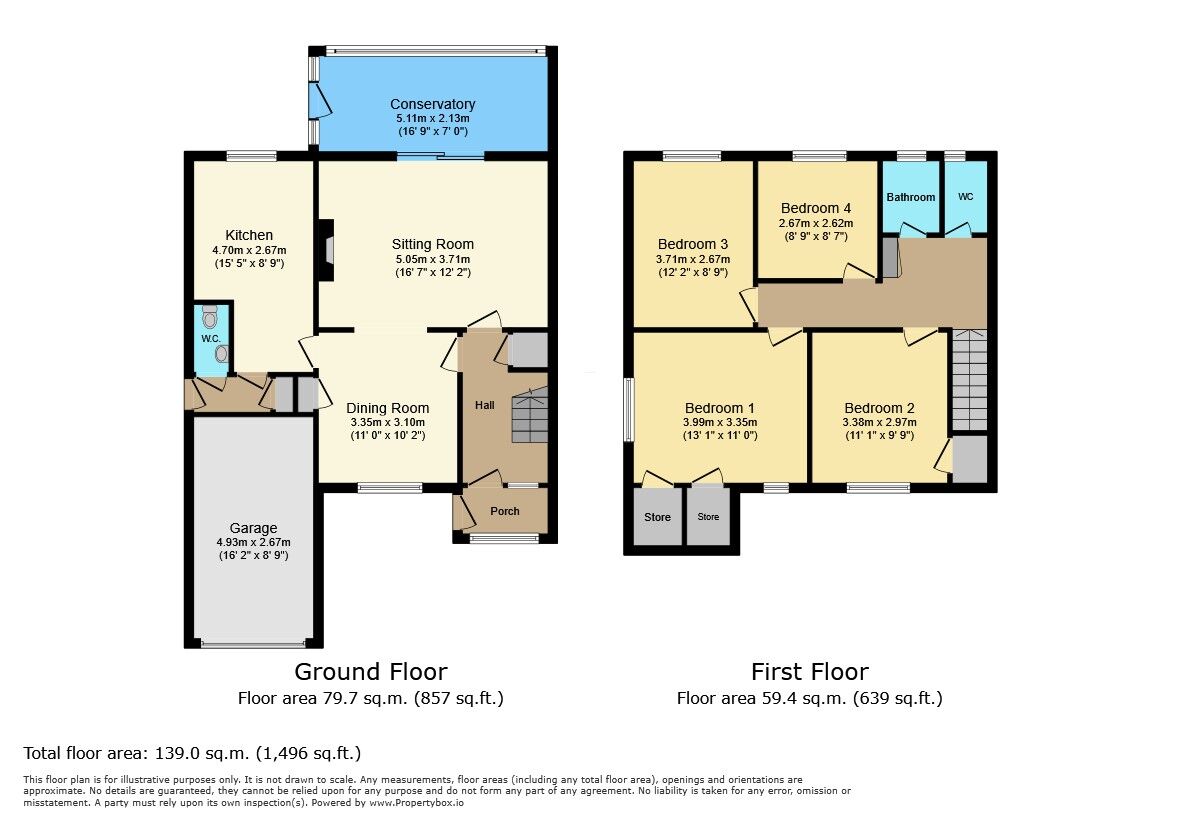 Floorplan of 4 bedroom Semi Detached House for sale, Lonsdale Drive, Rainham, Kent, ME8