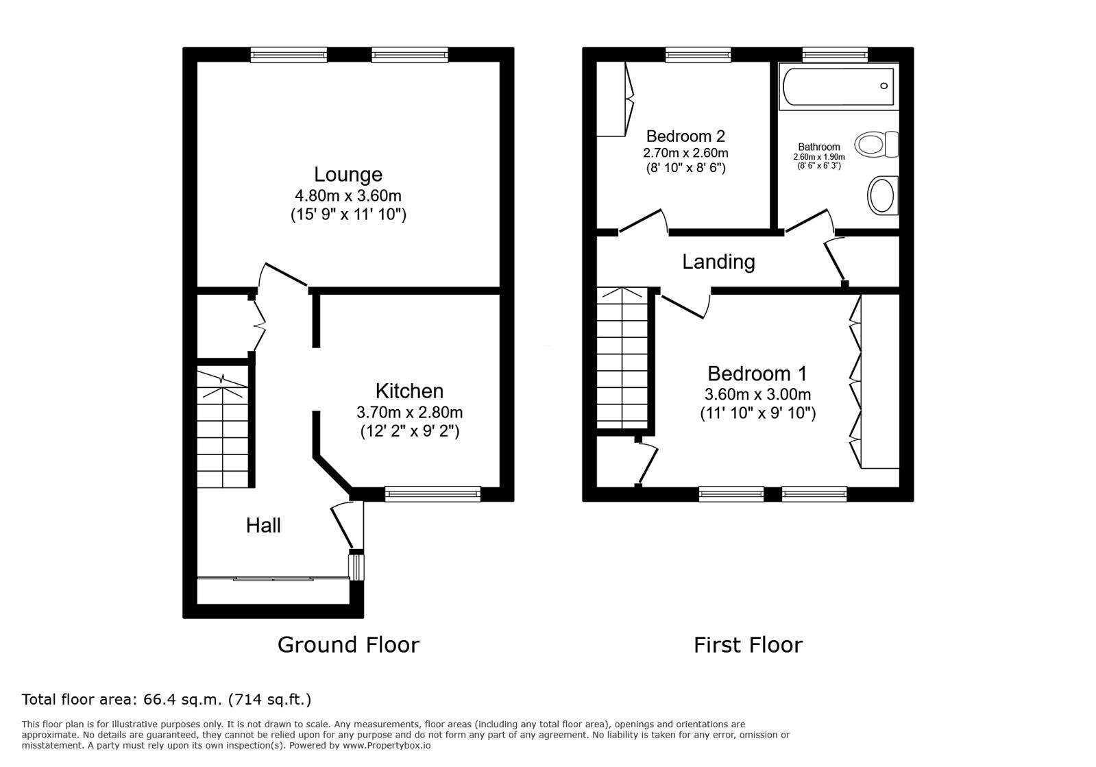 Floorplan of 2 bedroom Flat to rent, Main Road, Hoo, Kent, ME3
