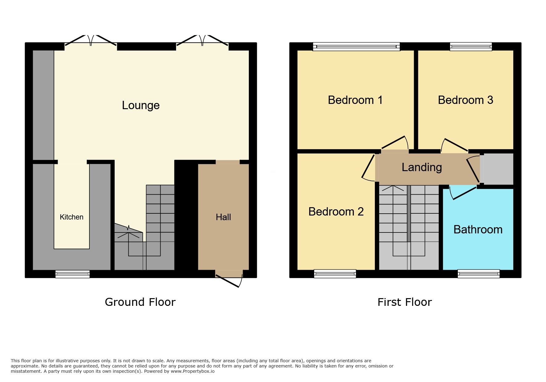 Floorplan of 3 bedroom End Terrace House for sale, Fairfax Close, Gillingham, Kent, ME8