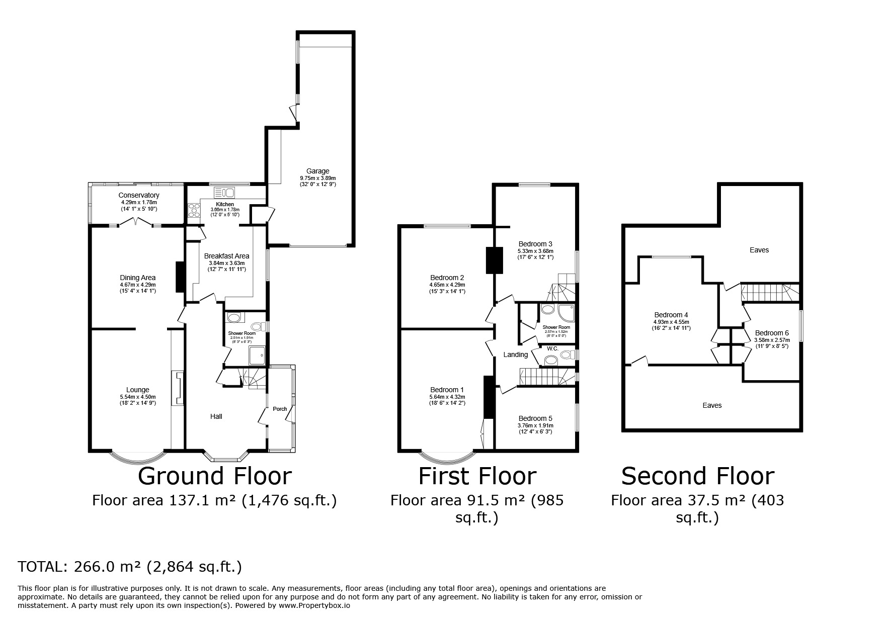 Floorplan of 6 bedroom Detached House for sale, Priestfields, Rochester, Kent, ME1