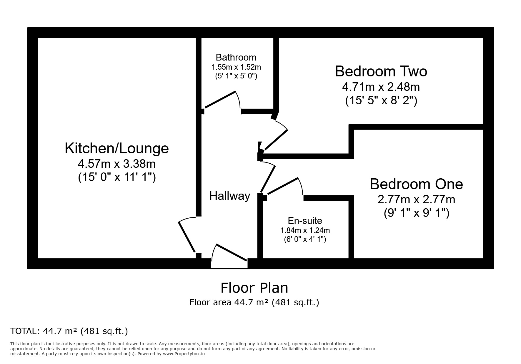 Floorplan of 2 bedroom  Flat for sale, New Road, Rochester, Kent, ME1