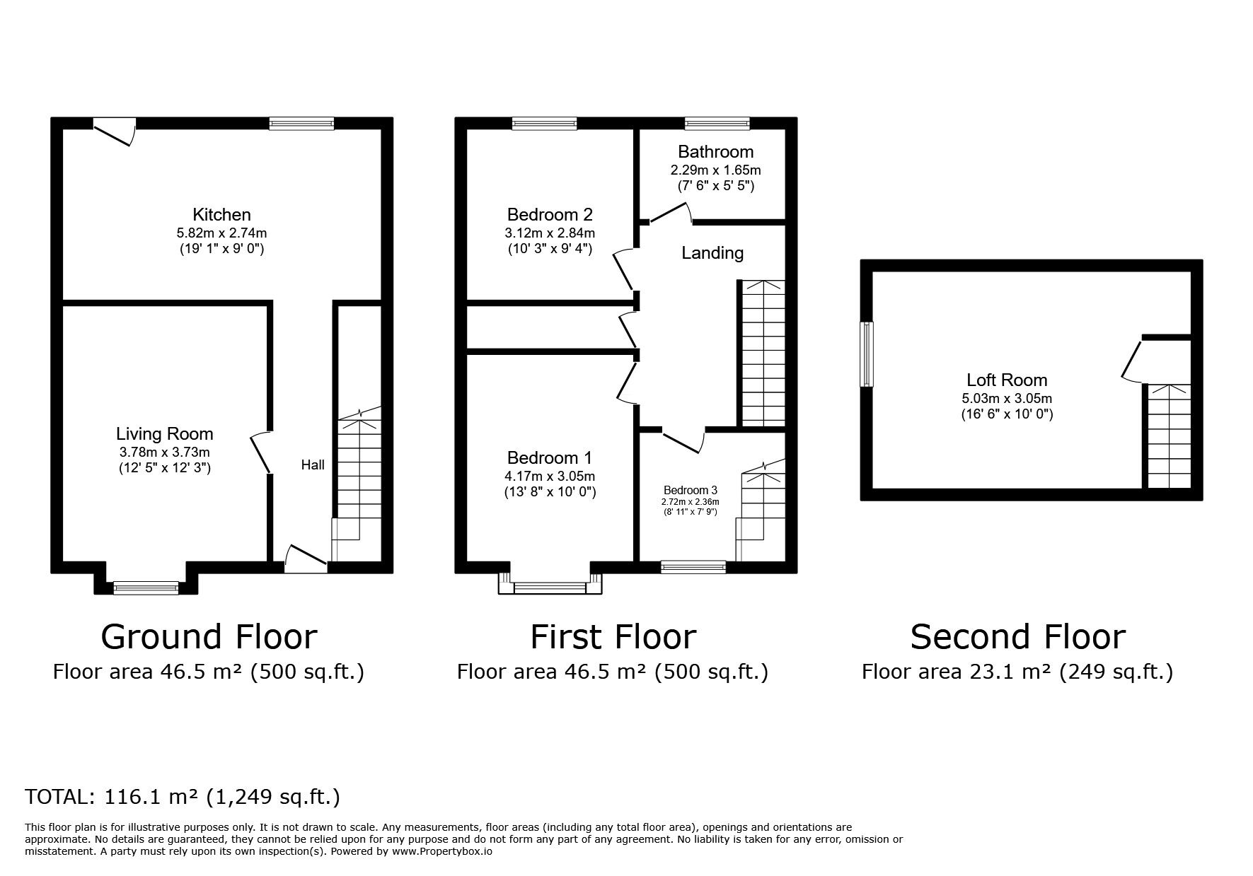 Floorplan of 3 bedroom Semi Detached House for sale, Columbine Close, Rochester, Kent, ME2